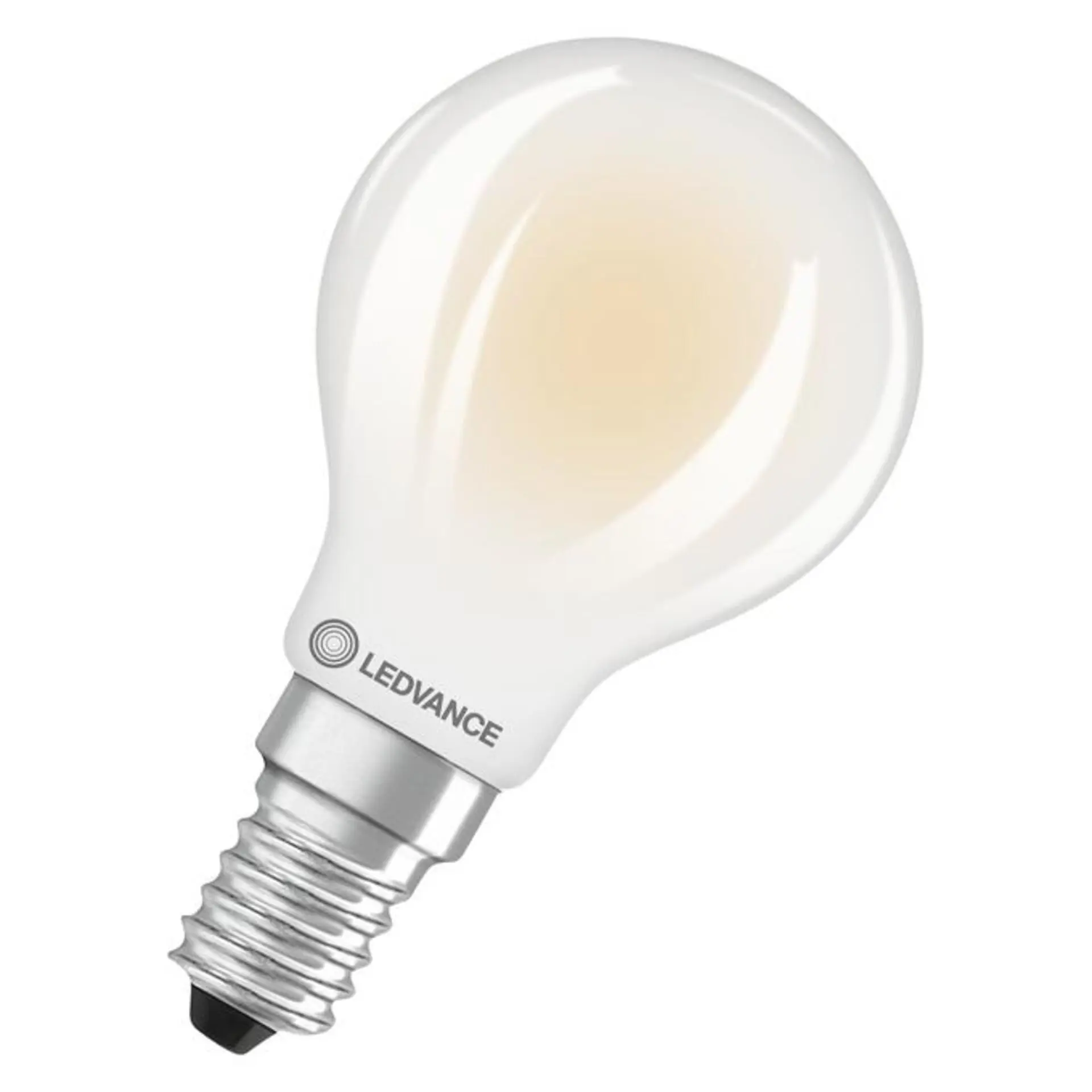 LEDVANCE LED Classic P 40 Filament třída A S 2.2W 827 matná E14 4099854478291