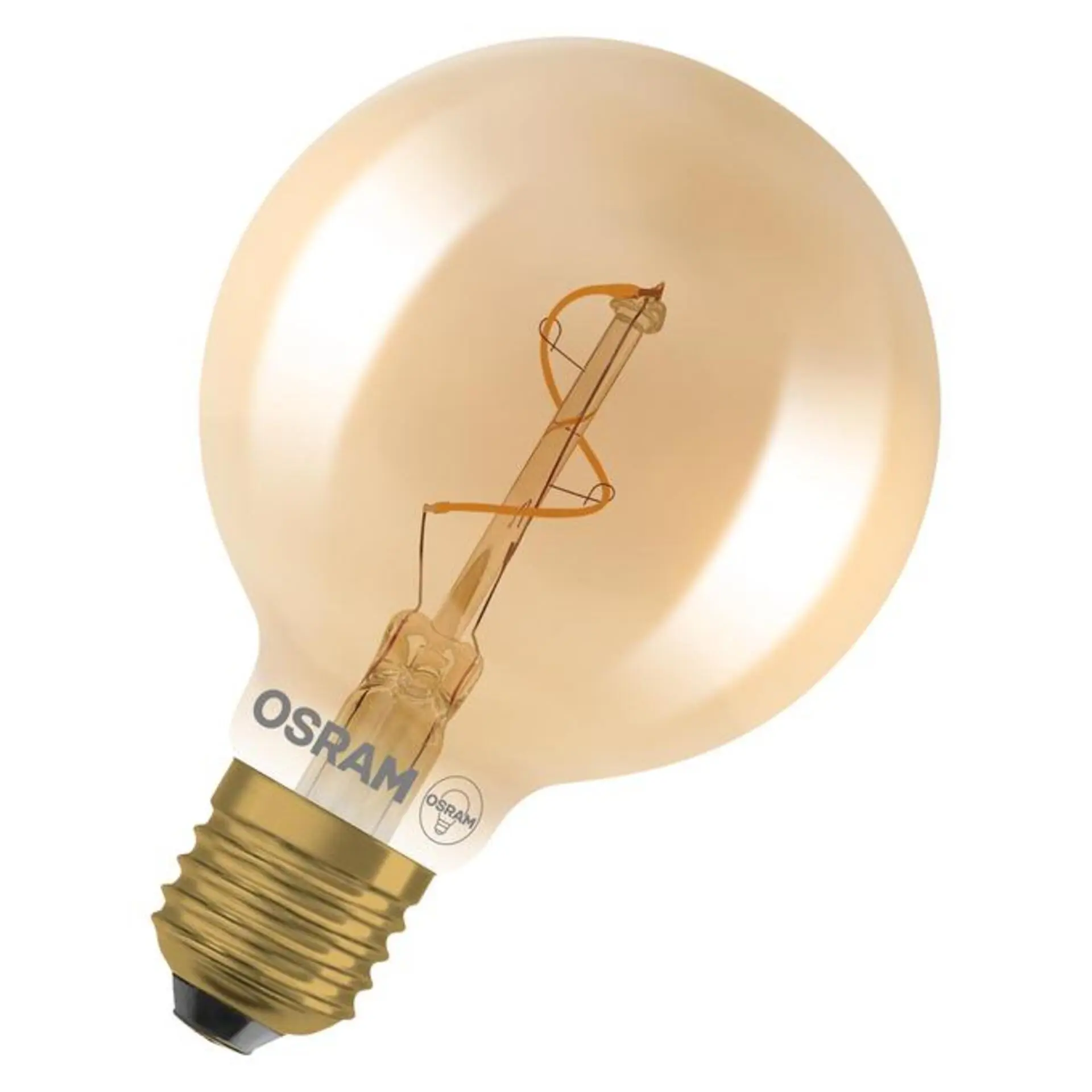LEDVANCE Vintage 1906 Globe 80 Spiral Filament 1.8W 822 Gold E27 4099854551925