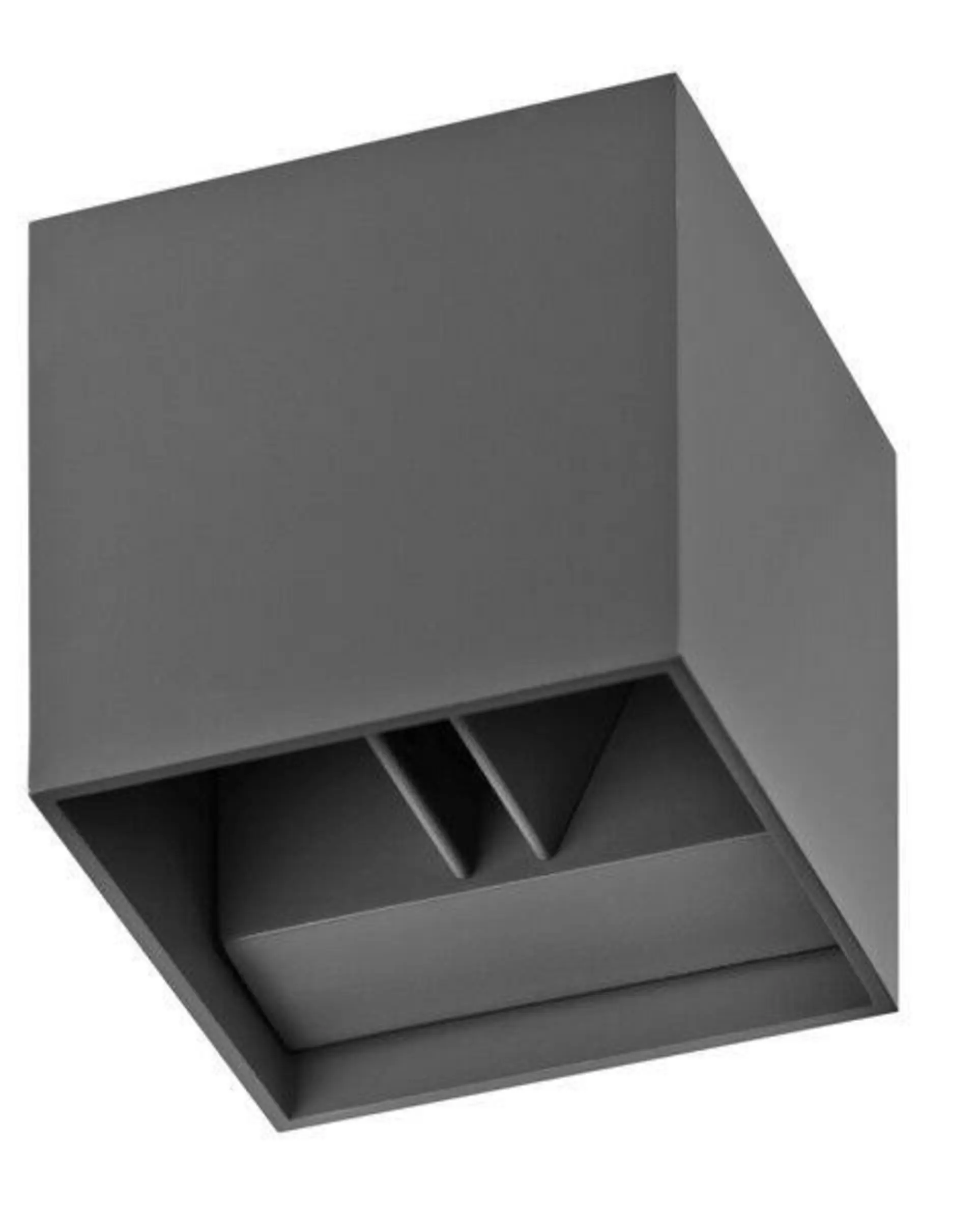 AZZ AZ0957 LED Venkovní nástěnné svítidlo Azzardo Gambino 1 dark grey AZ0957 6W 480lm 3000K IP44 10cm tmavě šedé - AZZARDO