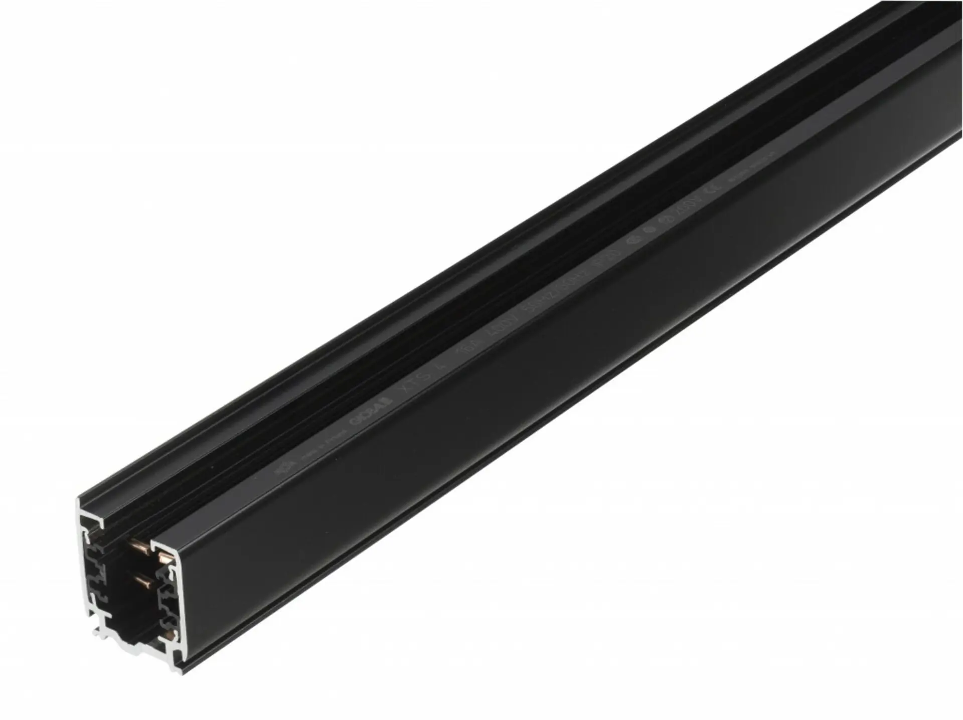 NORDIC ALUMINIUM přisazená/závěsná 3-okruhová napájecí lišta GLOBAL Trac XTS4200-2 Černá 200cm