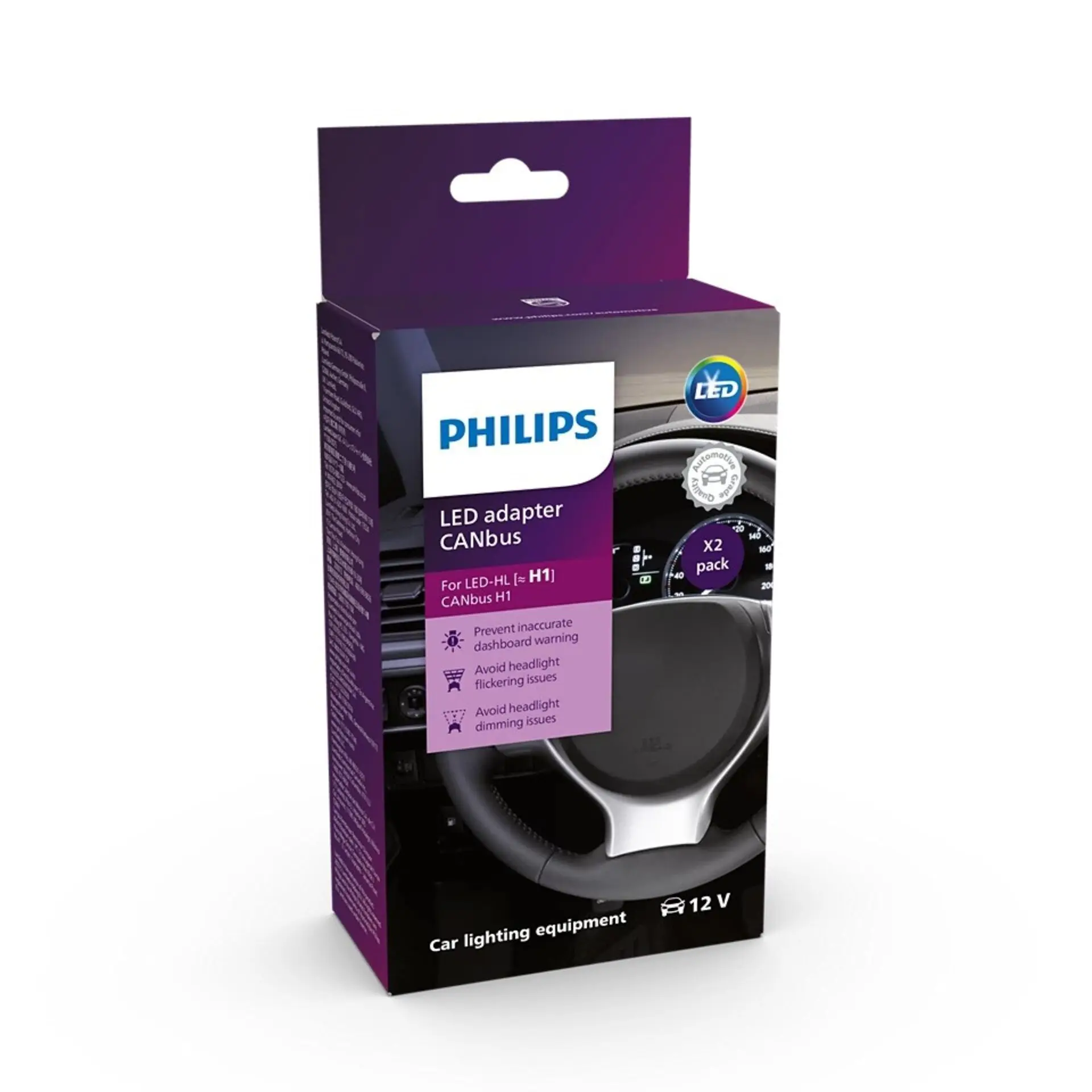 Philips LED CanBus adaptér H1 12V 2ks 18962X2