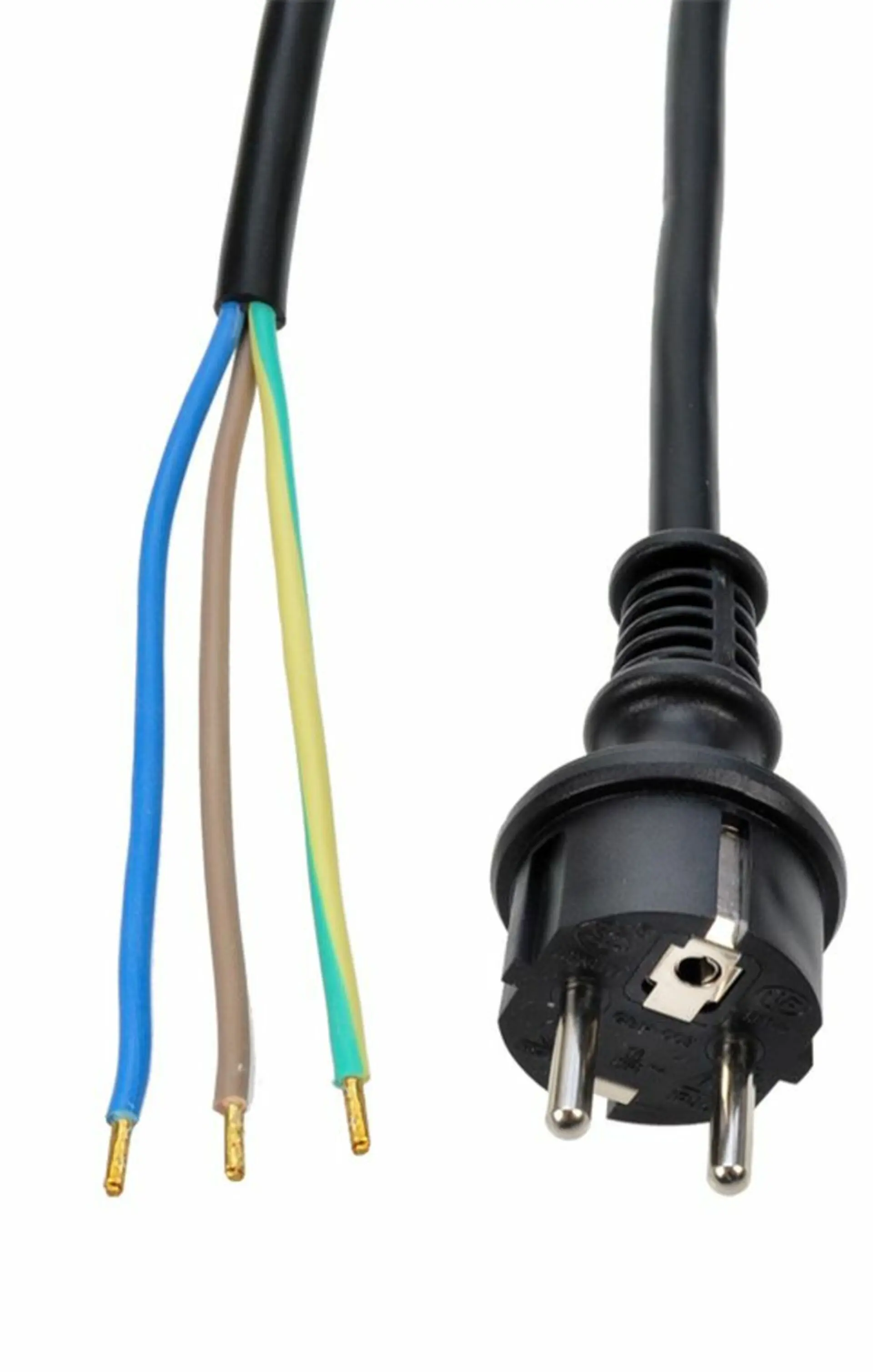 Solight flexo šňůra, 2.5m, 3 x 2.5mm2, gumová H07RN-F3, černá PF38