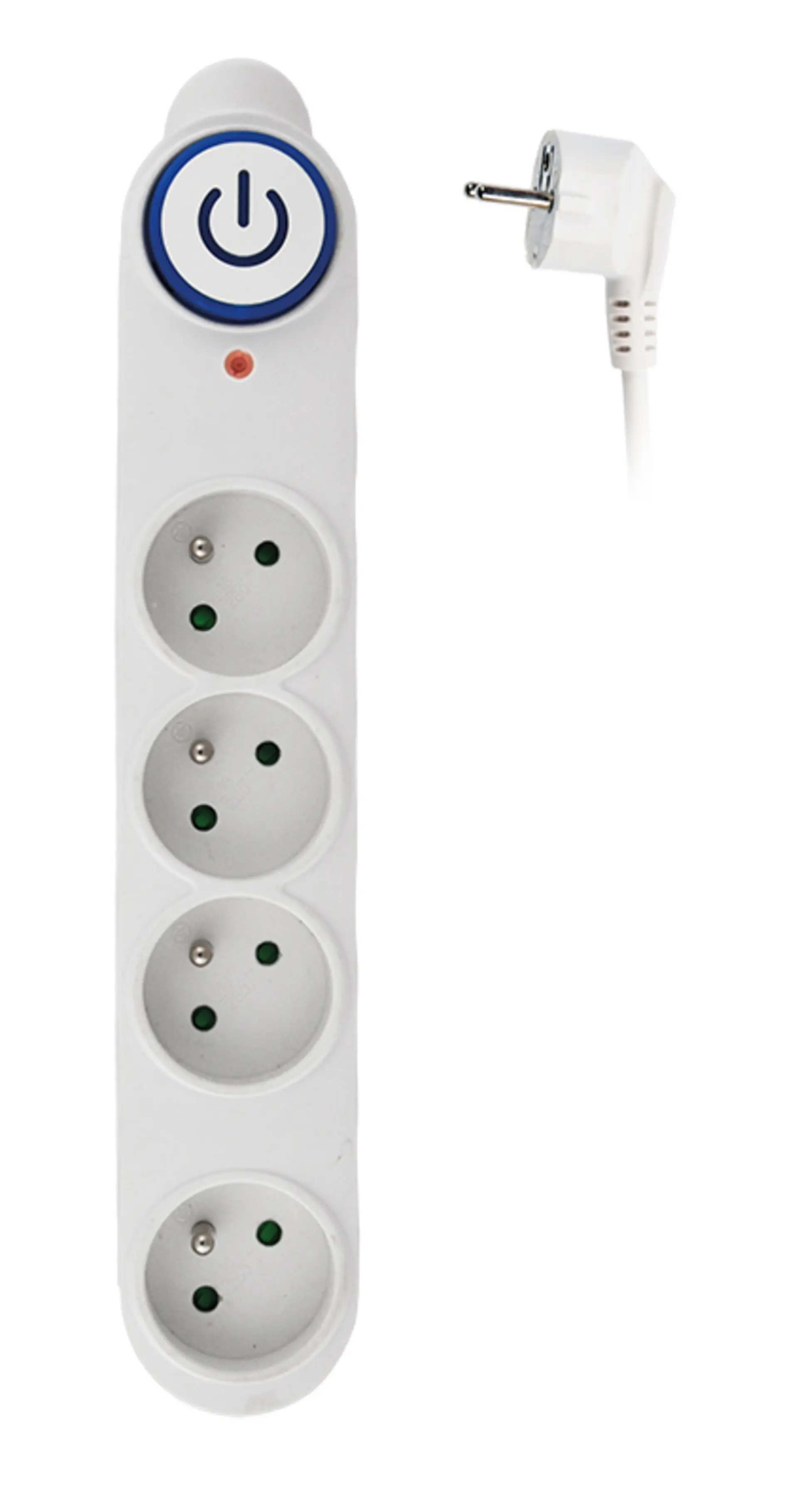 Solight přepěťová ochrana, 150J, 4 zásuvky, 3m, bílá PO47