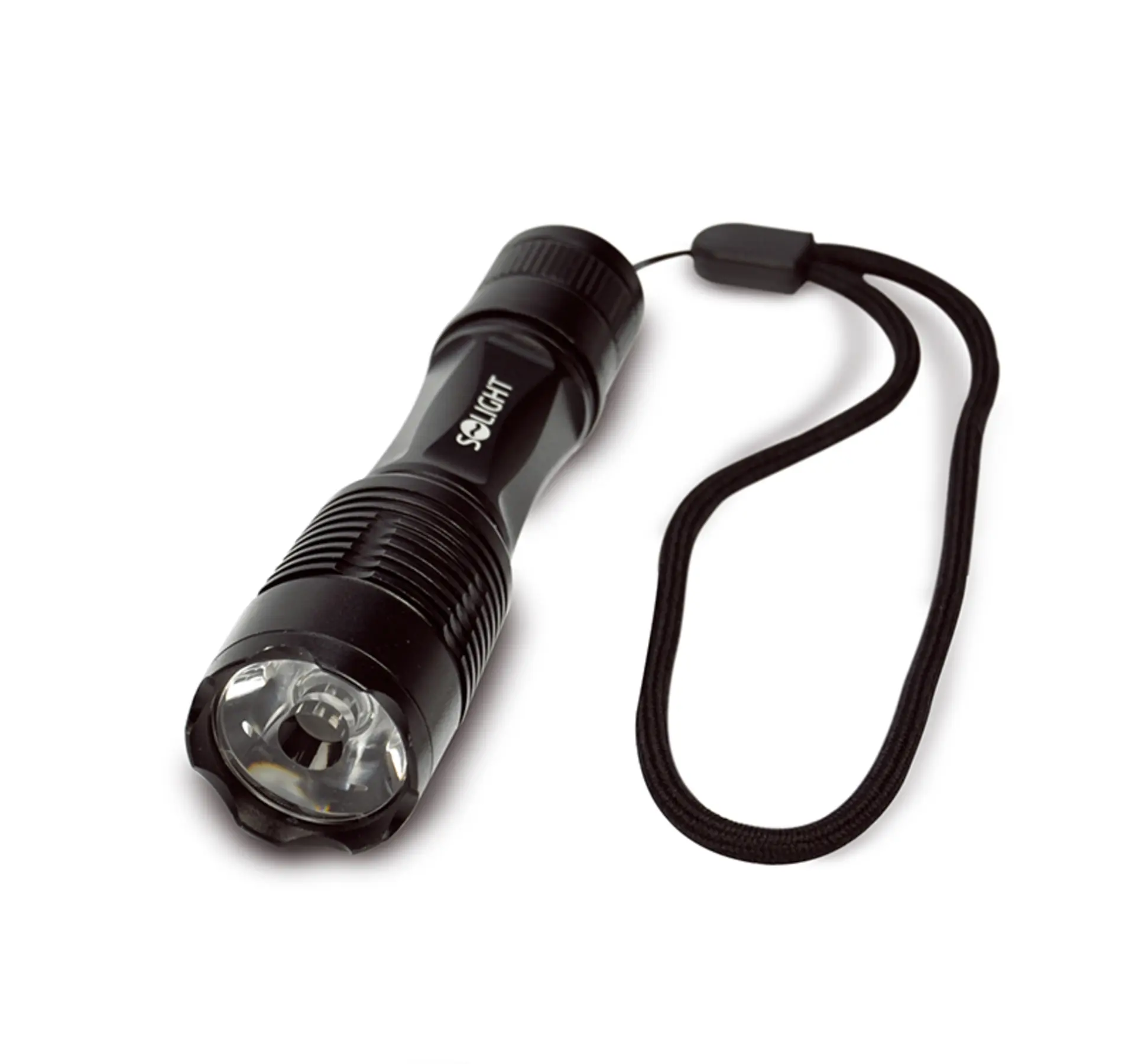 Solight LED kovová svítilna malá,  50lm, 1W LED, černá, 1 x AA WL17