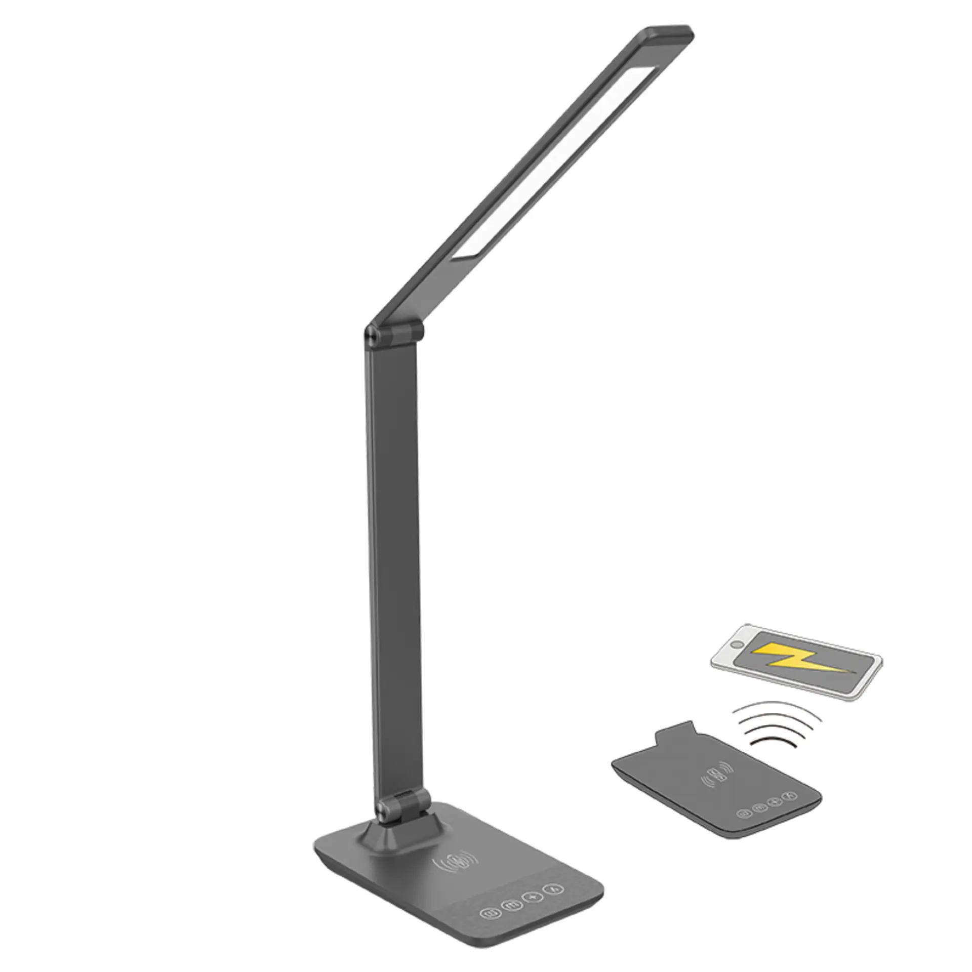 Solight WO55-G - stolní LED lampa - šedá