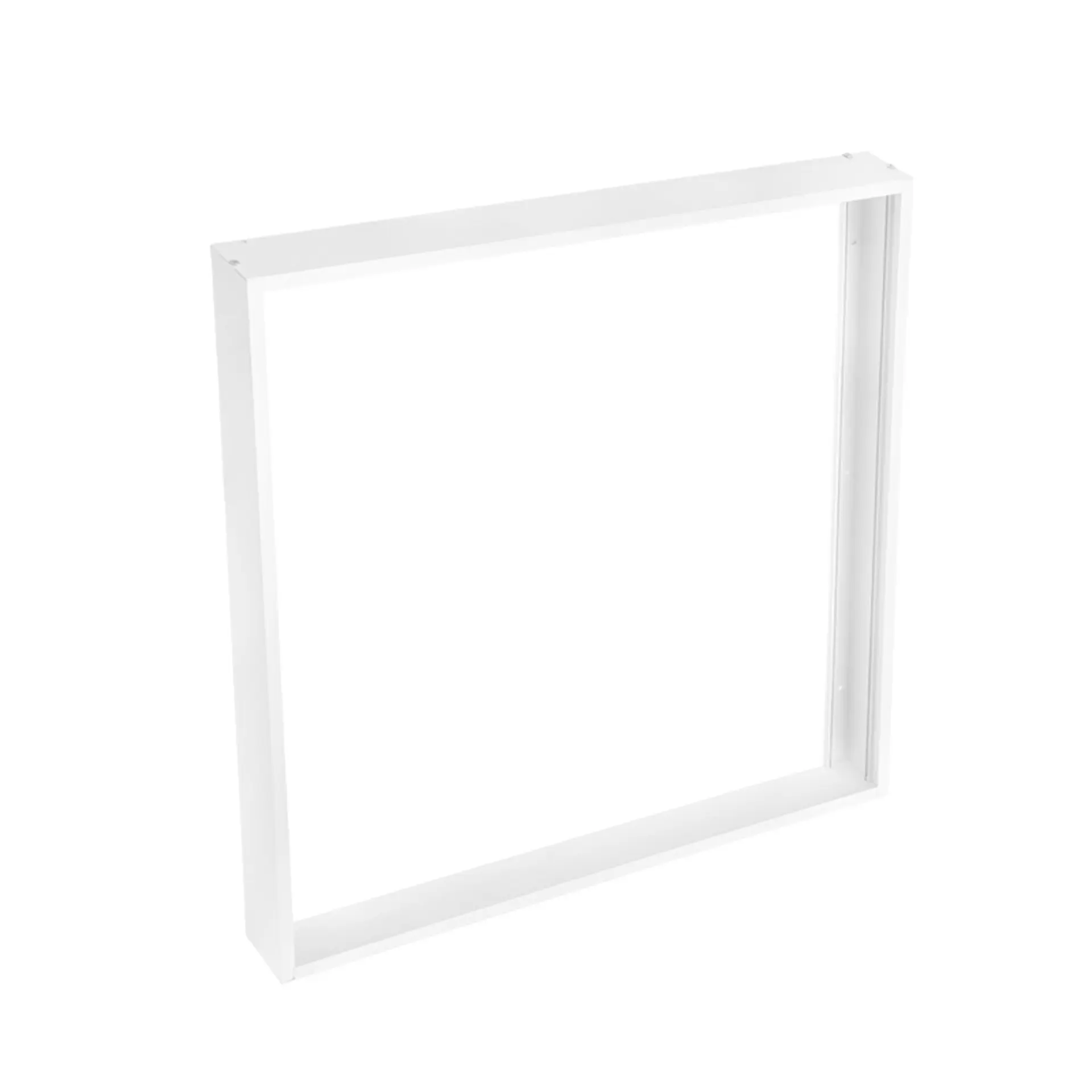 Solight hliníkový bílý rám pro instalace 595x595mm LED panelů na stropy a zdi, výška 68mm, bez šroubový WO906-W