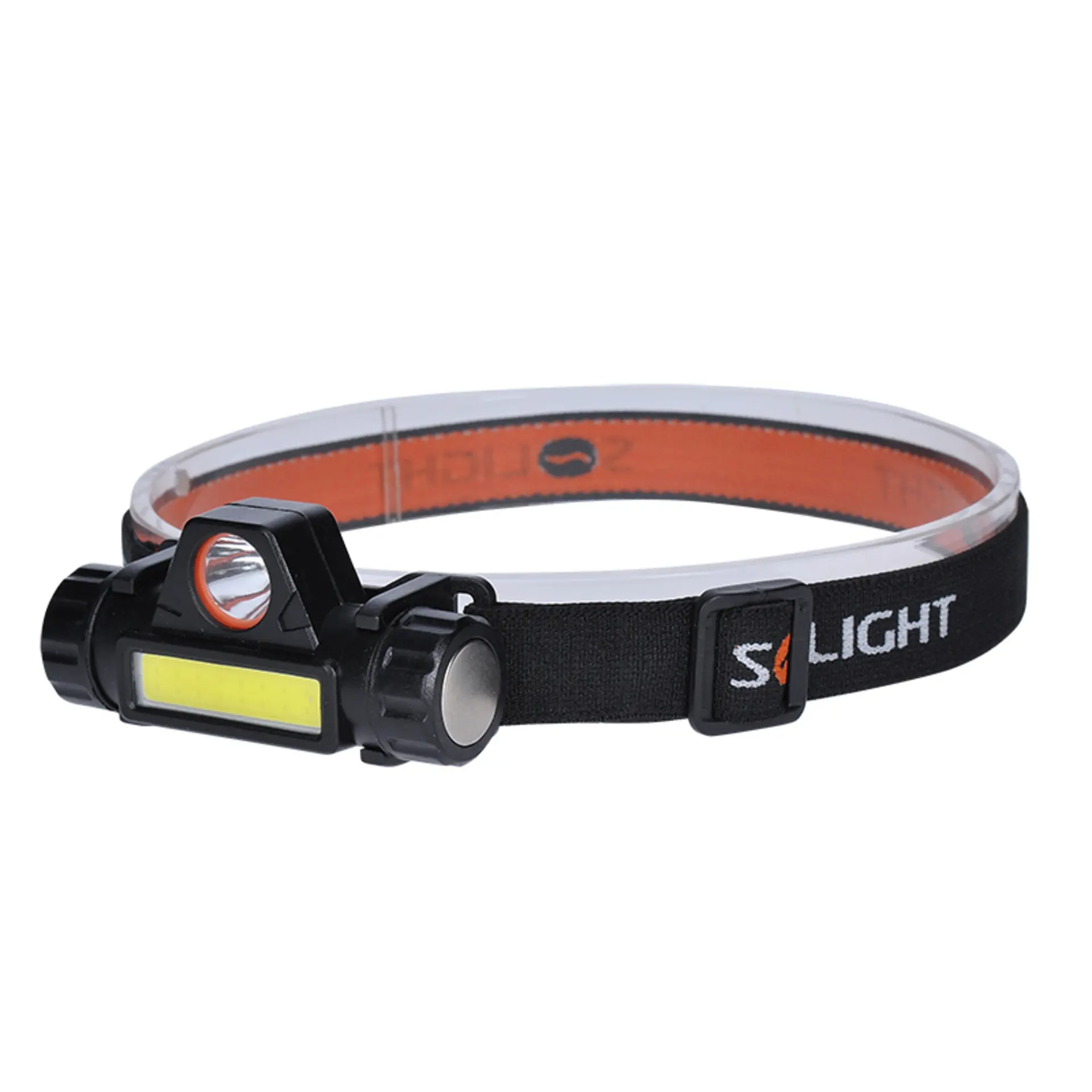 Čelovka 3W a LED COB, 150 a 120 lm, nabíjecí micro-USB