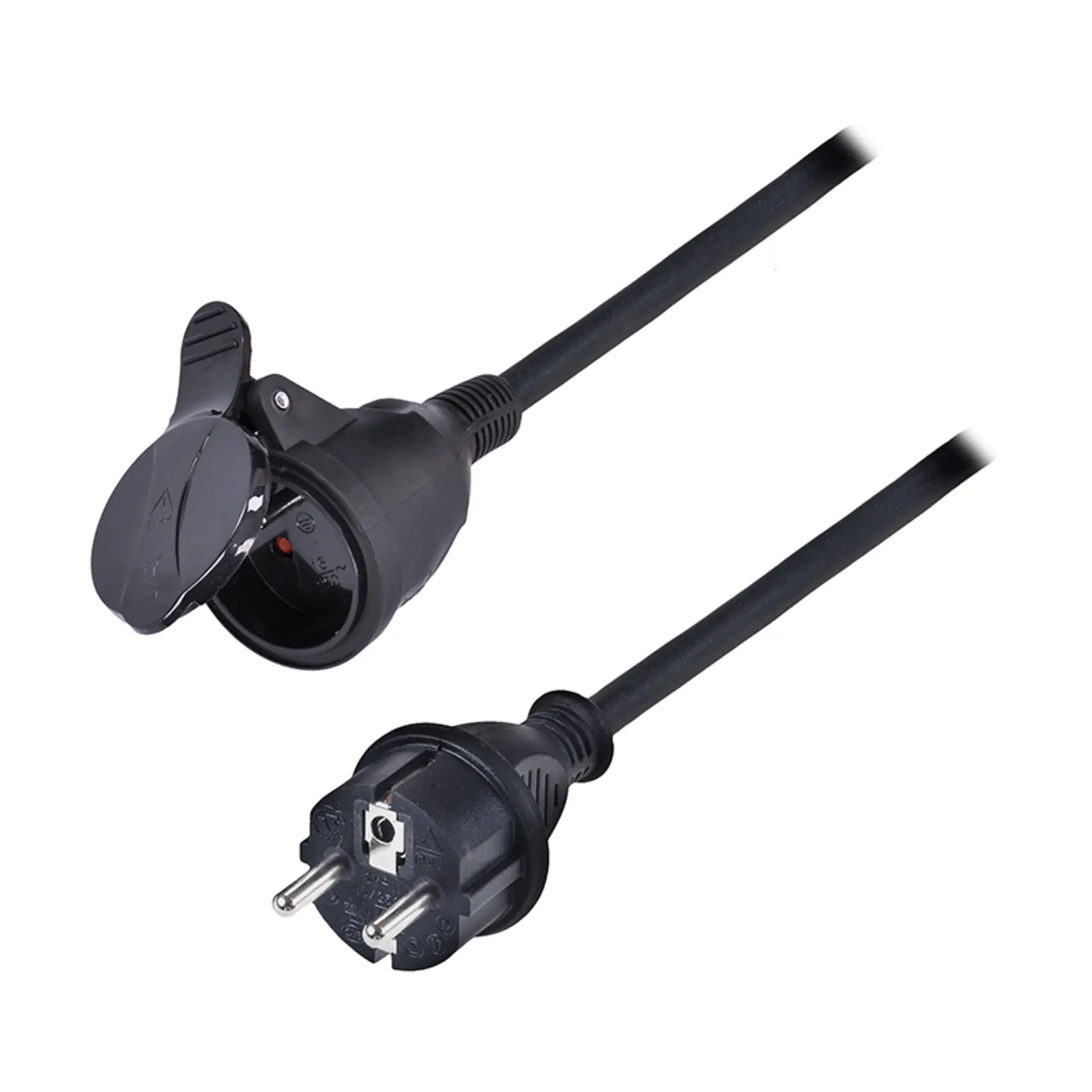 Solight prodlužovací přívod 15m, 1 zásuvka IP44, 3 x 2.5mm2, kabel guma-neopren H07RN-F PS36