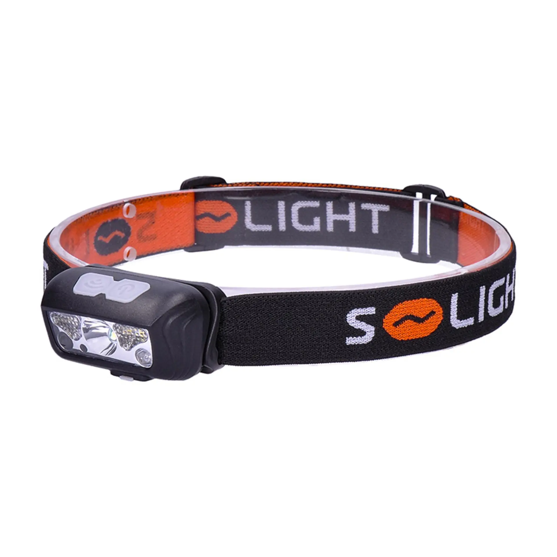Solight LED čelová nabíjecí svítilna, 150 + 100lm, bílé a červené světlo, Li-Ion WN40