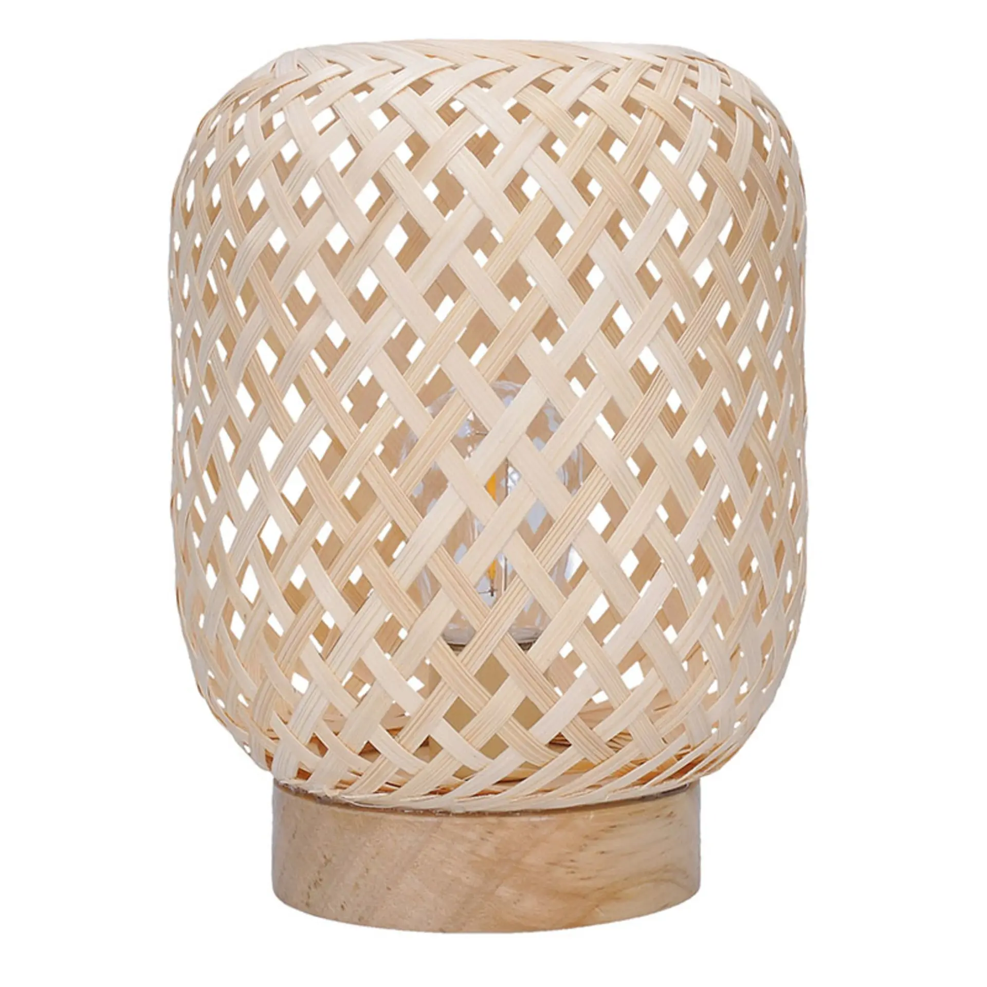 Solight ratanová LED lucerna s LED žárovkou, teplá bílá, 2x AAA, 19cm WO3107