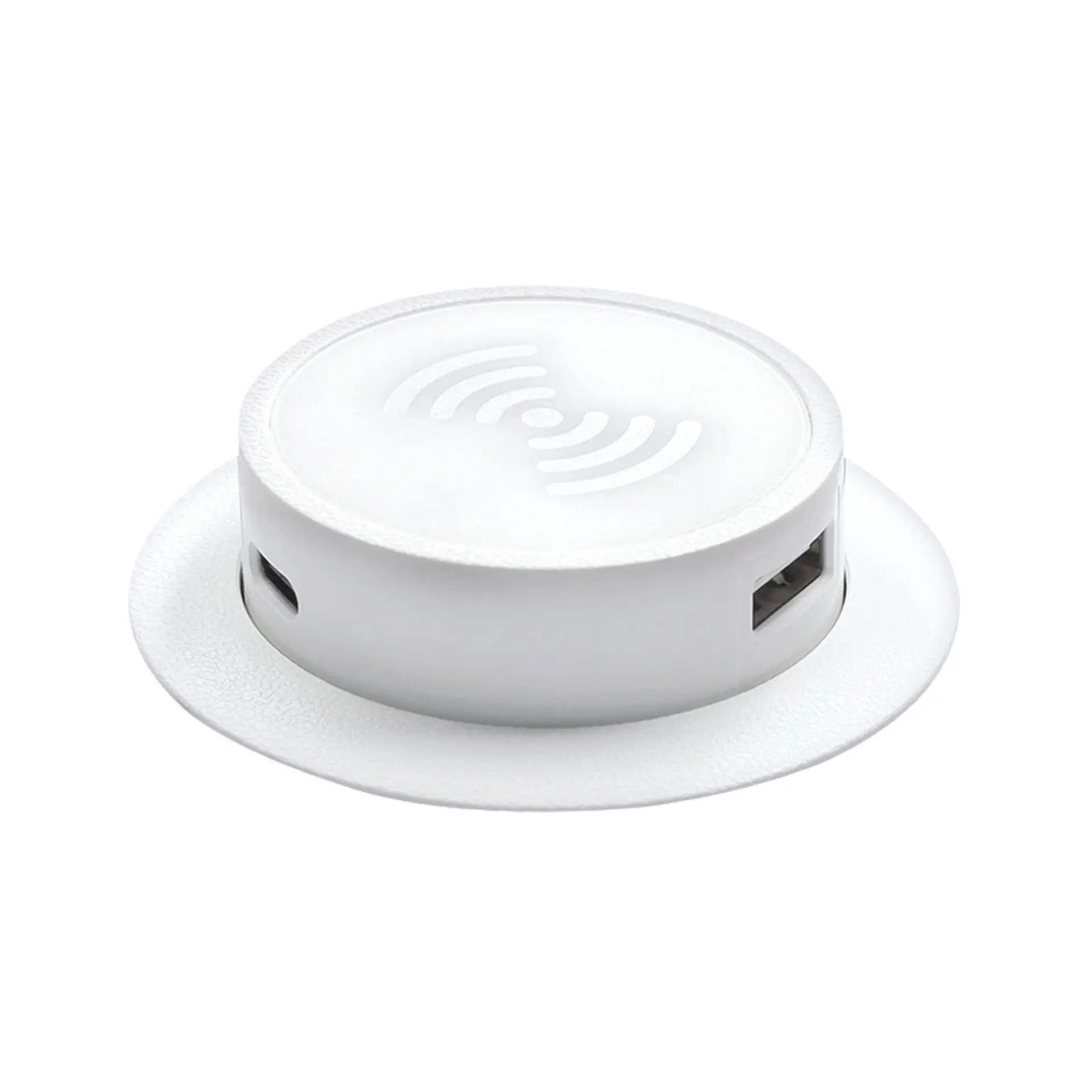 Solight bezdrátová 15W + USB A+C 20W PD výsuvná nabíječka, bílá DC64W-PD20