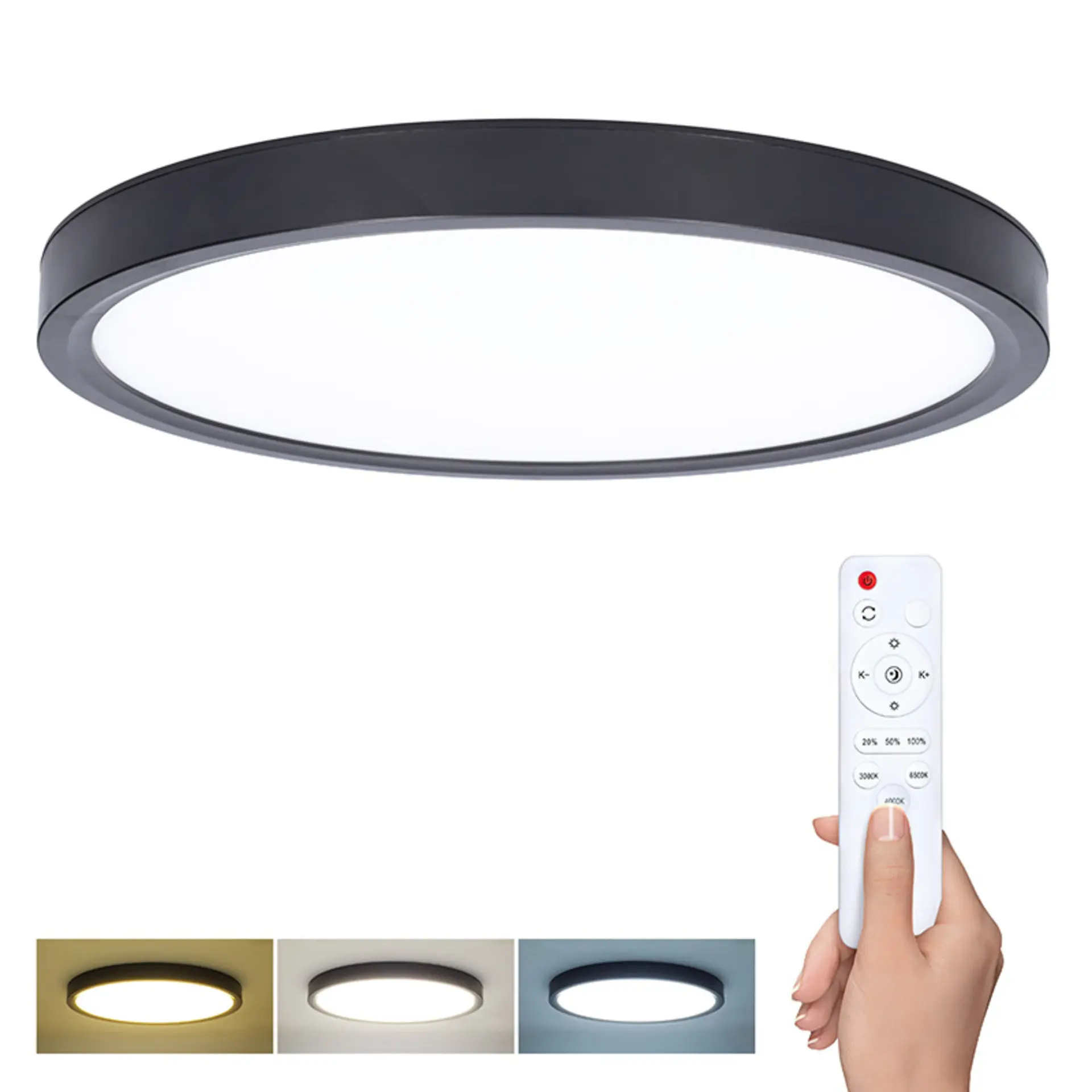 Svítidlo LED Solight Estela Black 36 W 2 700 lm 300 mm