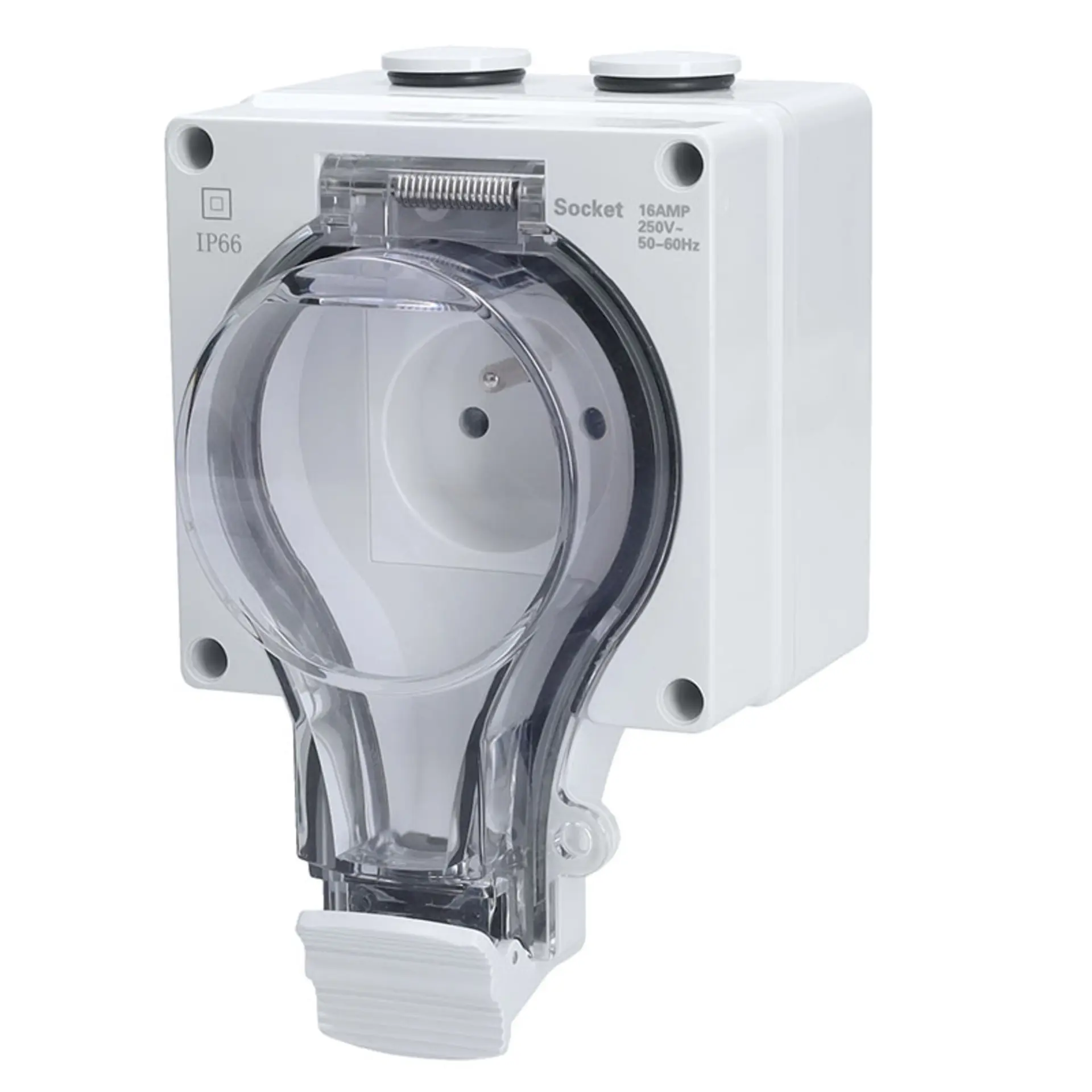 Solight zásuvka IP66, vodotěsná a prachotěsná 5B350