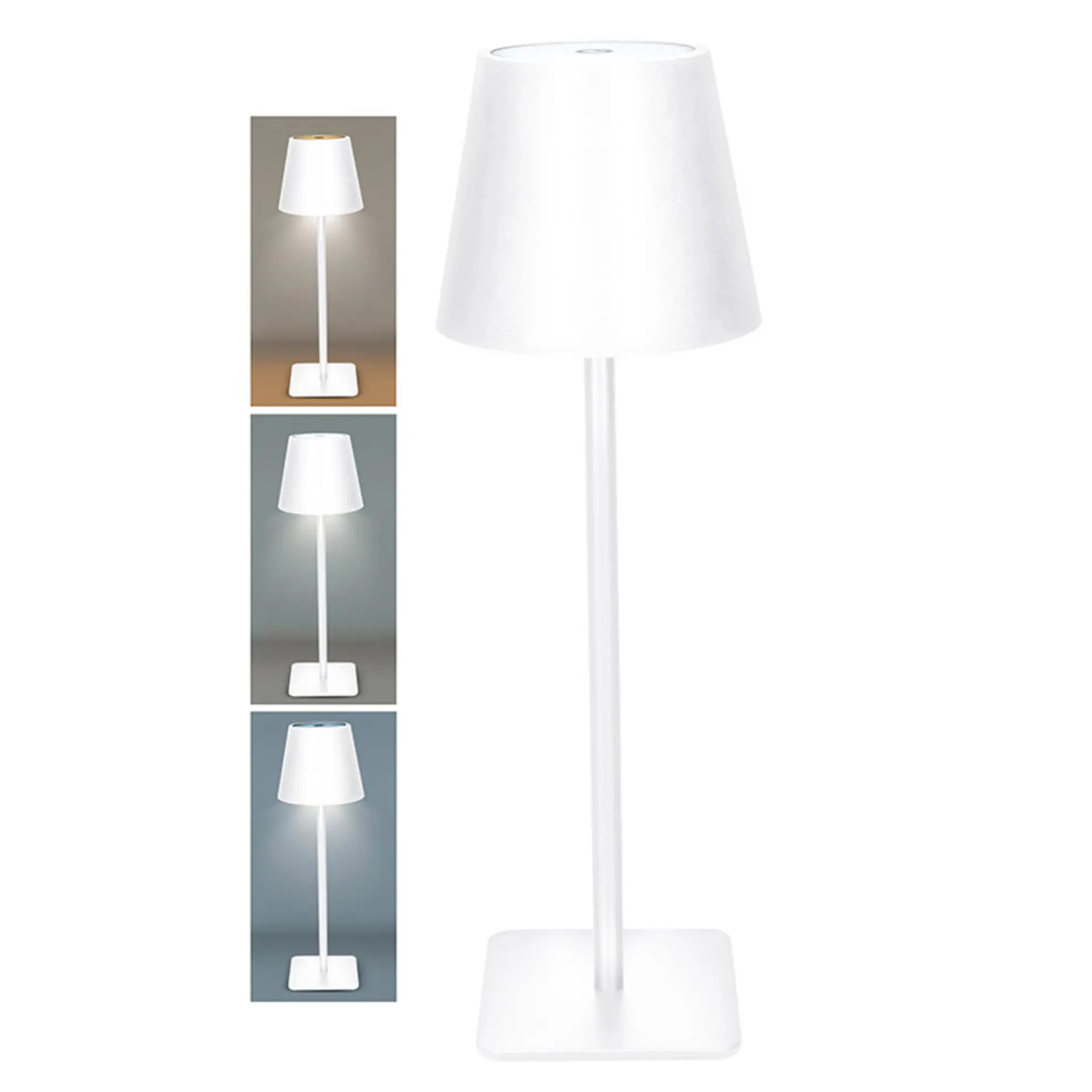 Solight LED nabíjecí lampička Lucca, 120lm, změna CCT, stmívání, bílá WO69-W