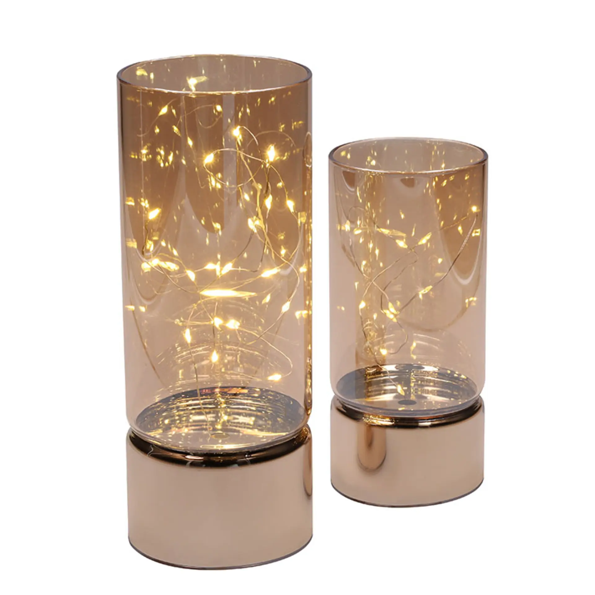 Solight sada dvou vánočních LED světélek, 15/20cm, 30x LED, AA baterie 1V287