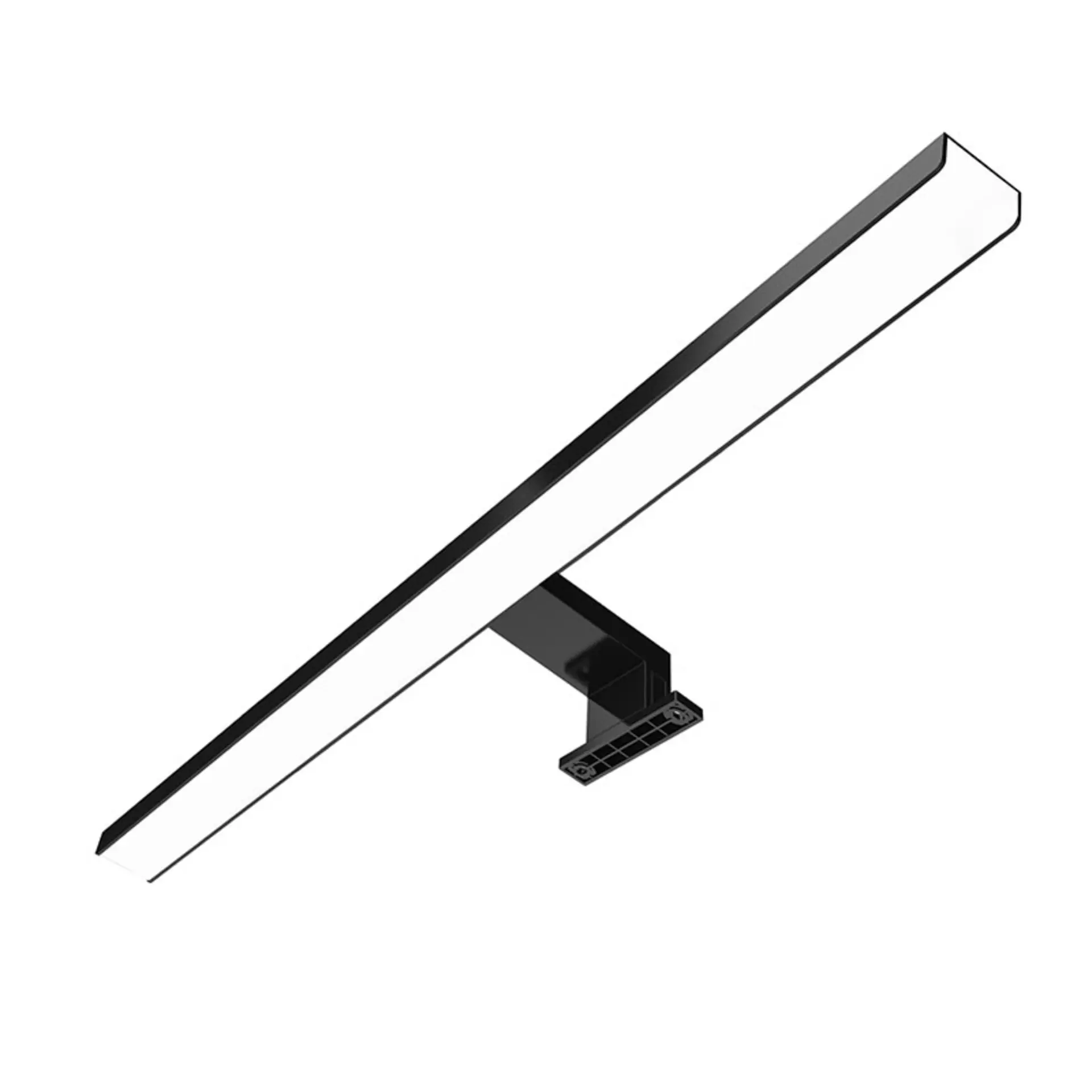 Solight LED koupelnové osvětlení nad zrcadlo 3v1, 12W, 780lm, 4000K, IP44, 60cm, černá WO828-BLK