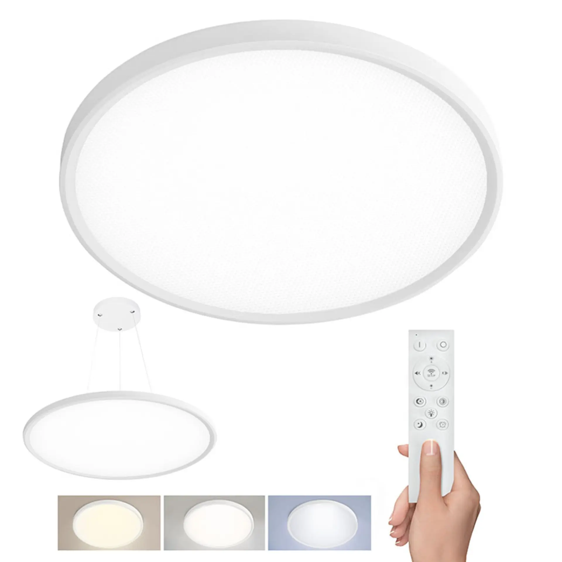 Solight LED osvětlení s dálkovým ovladačem Estela White, 50W, 5400lm, 60cm, URG WO8023