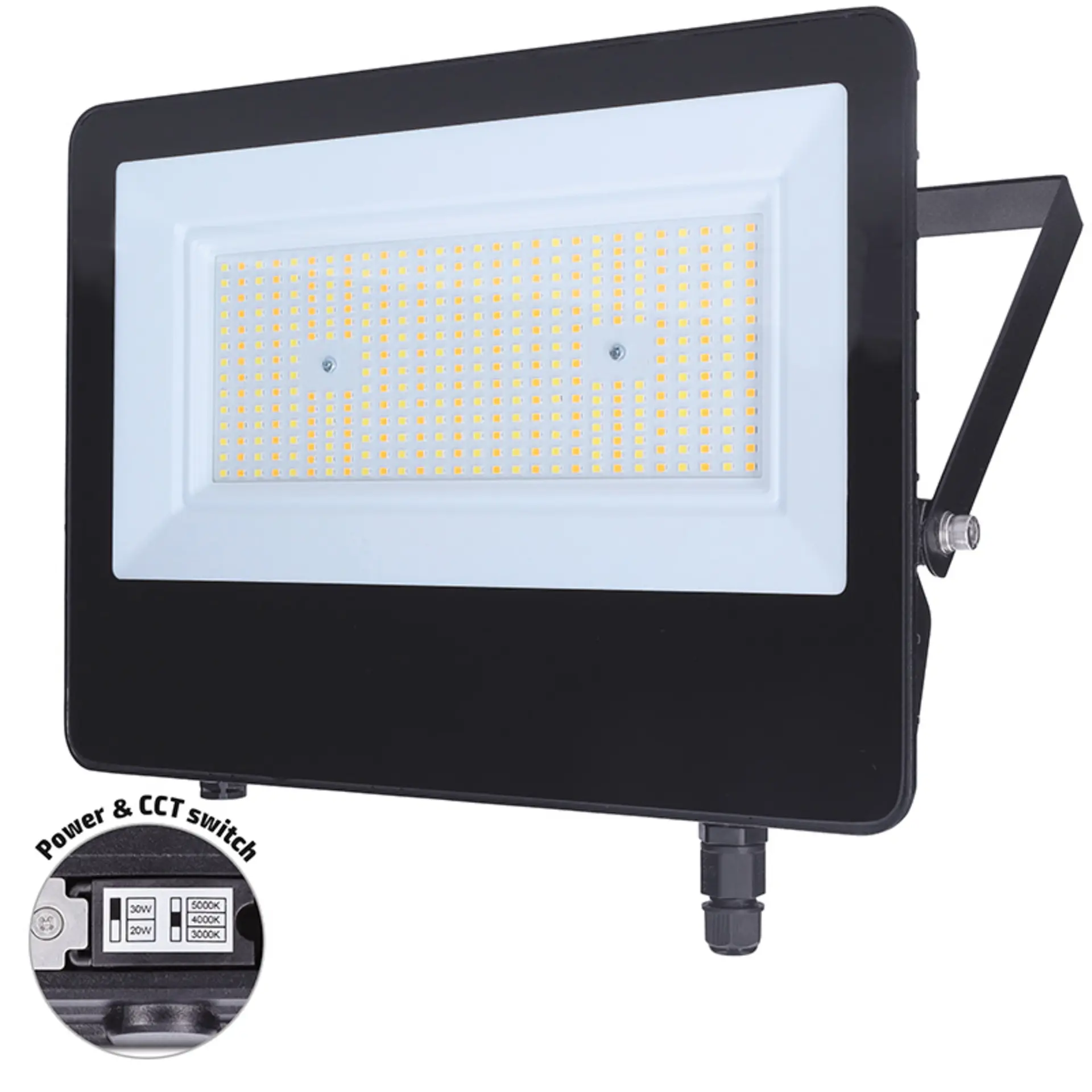 Solight LED reflektor TOP, 150W, max. 21000lm, 3CCT, volitený výkon 100/75/47%, IP65, rychlokonektor WM-150W-T