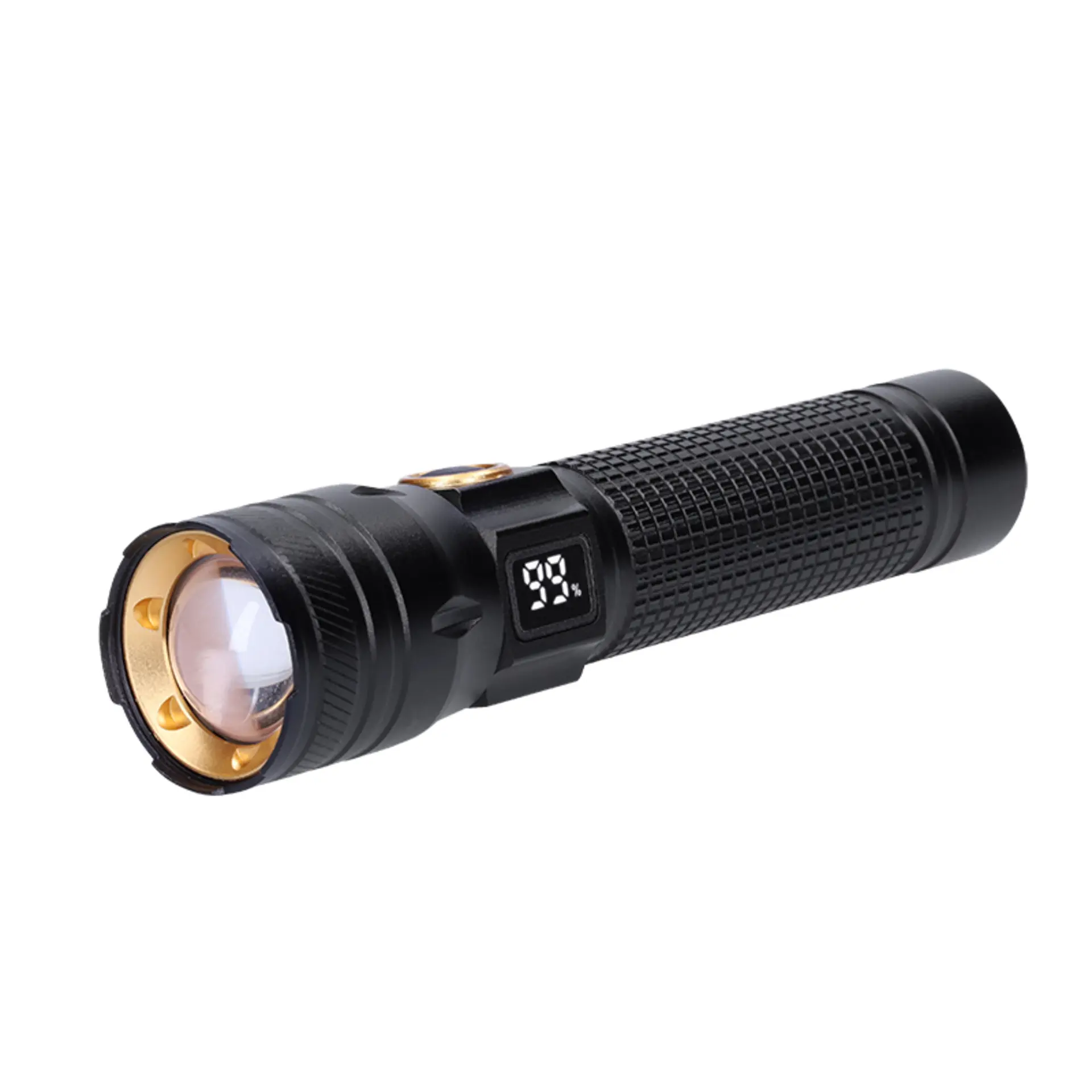 LED nabíjecí svítilna s displayem - 200lm - zoom - Li-Ion - Solight WN54