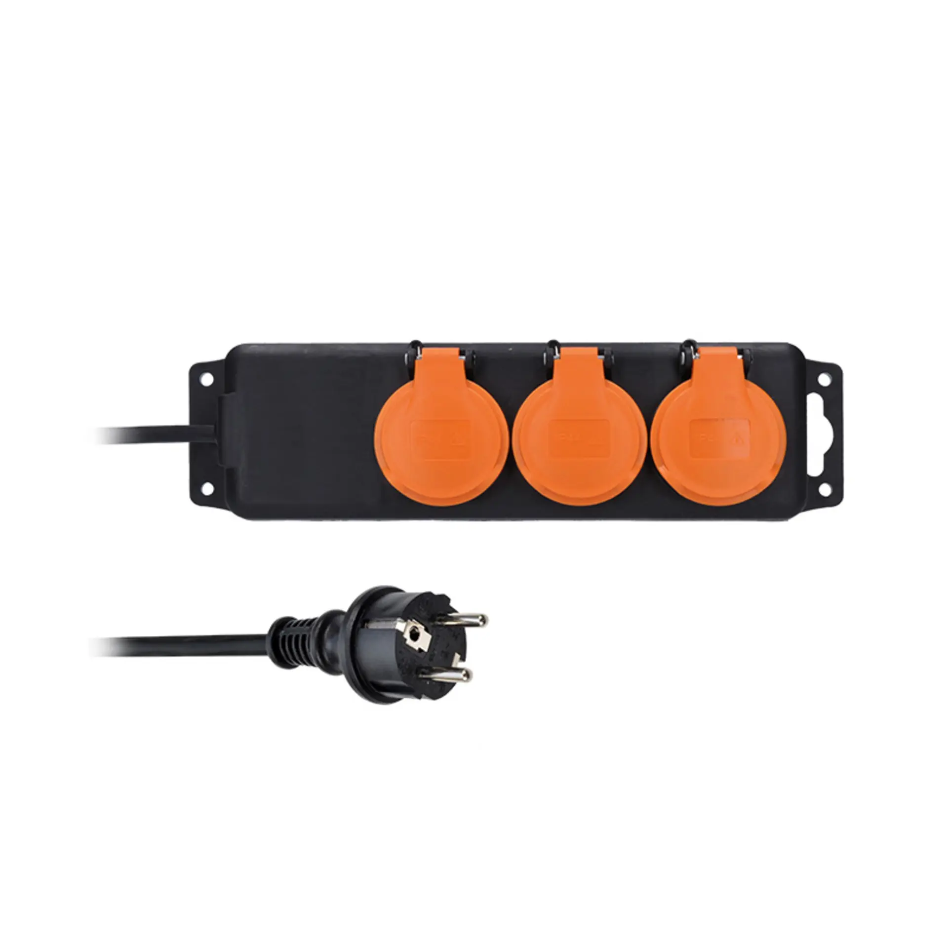 Solight prodlužovací přívod 5m, 3 zásuvky IP44, 3 x 2.5mm2, kabel guma-neopren H07RN-F PP328