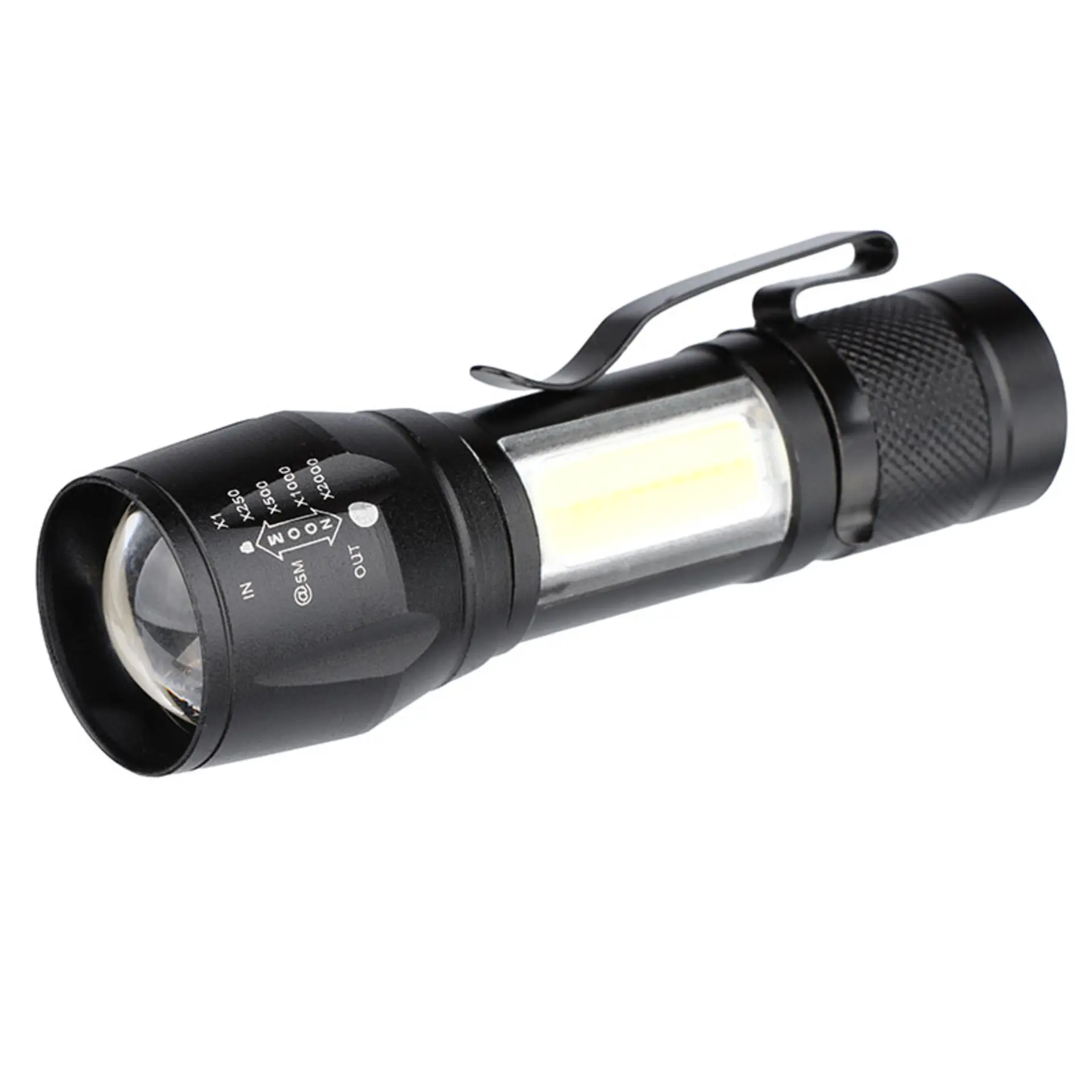 Solight LED kovová svítilna nabíjecí, 150 +60lm, Li-Ion, černá WL115-R