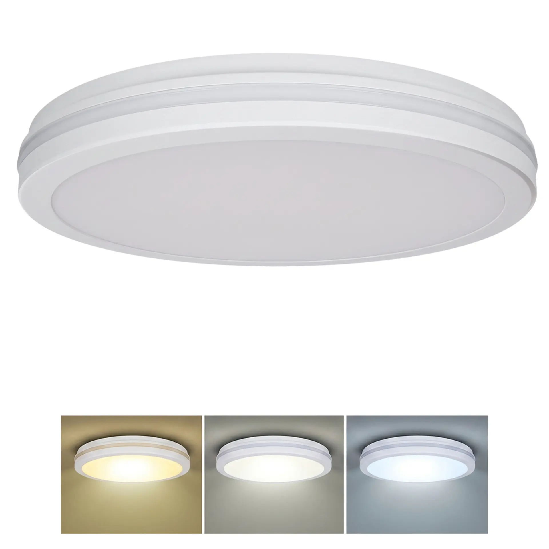 Solight LED osvětlení Gari, 44W, 3960lm, 3CCT, IP65, 40cm, bílá WO821-W