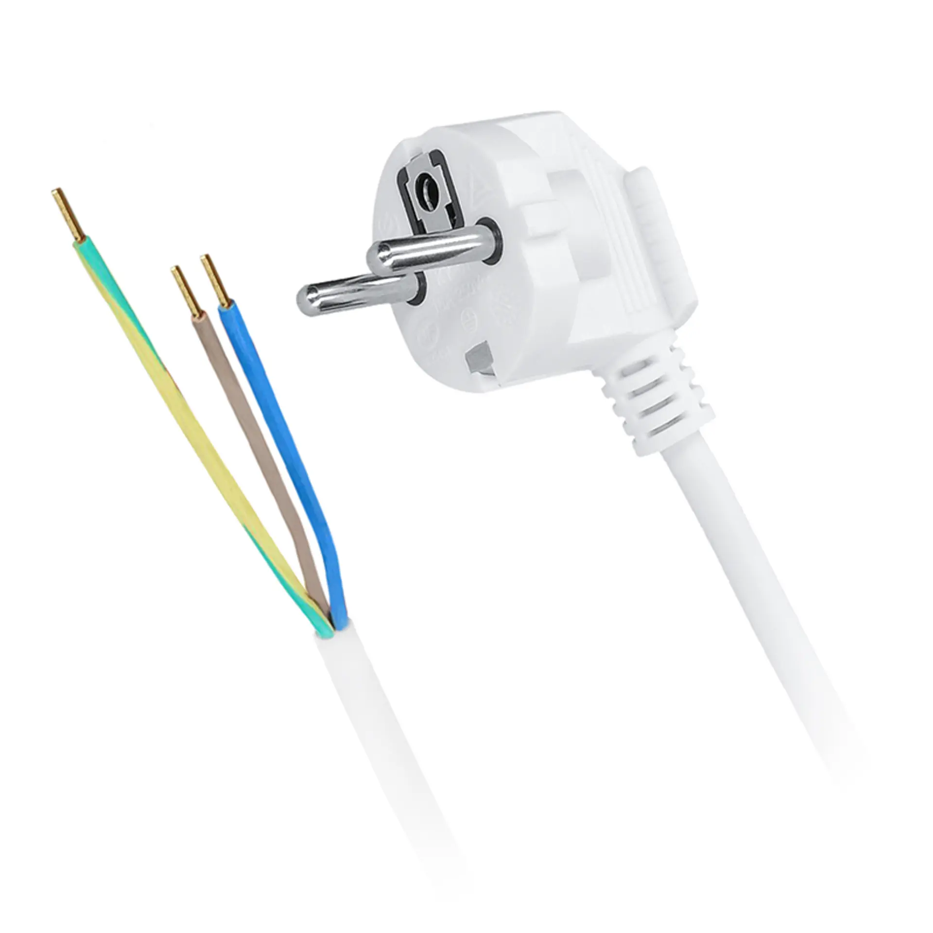 Solight flexo šňůra, 3x 1,5mm2, bílá, 3m PF21