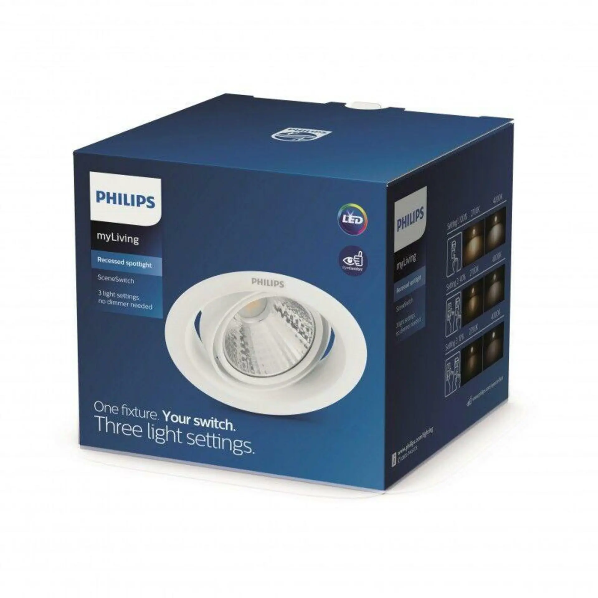 PH 8718696173770 Pomeron SVÍTIDLO PODHLEDOVÉ LED 3W 200lm 2700K stmívatelné, bílá - PHILIPS (915005808301)