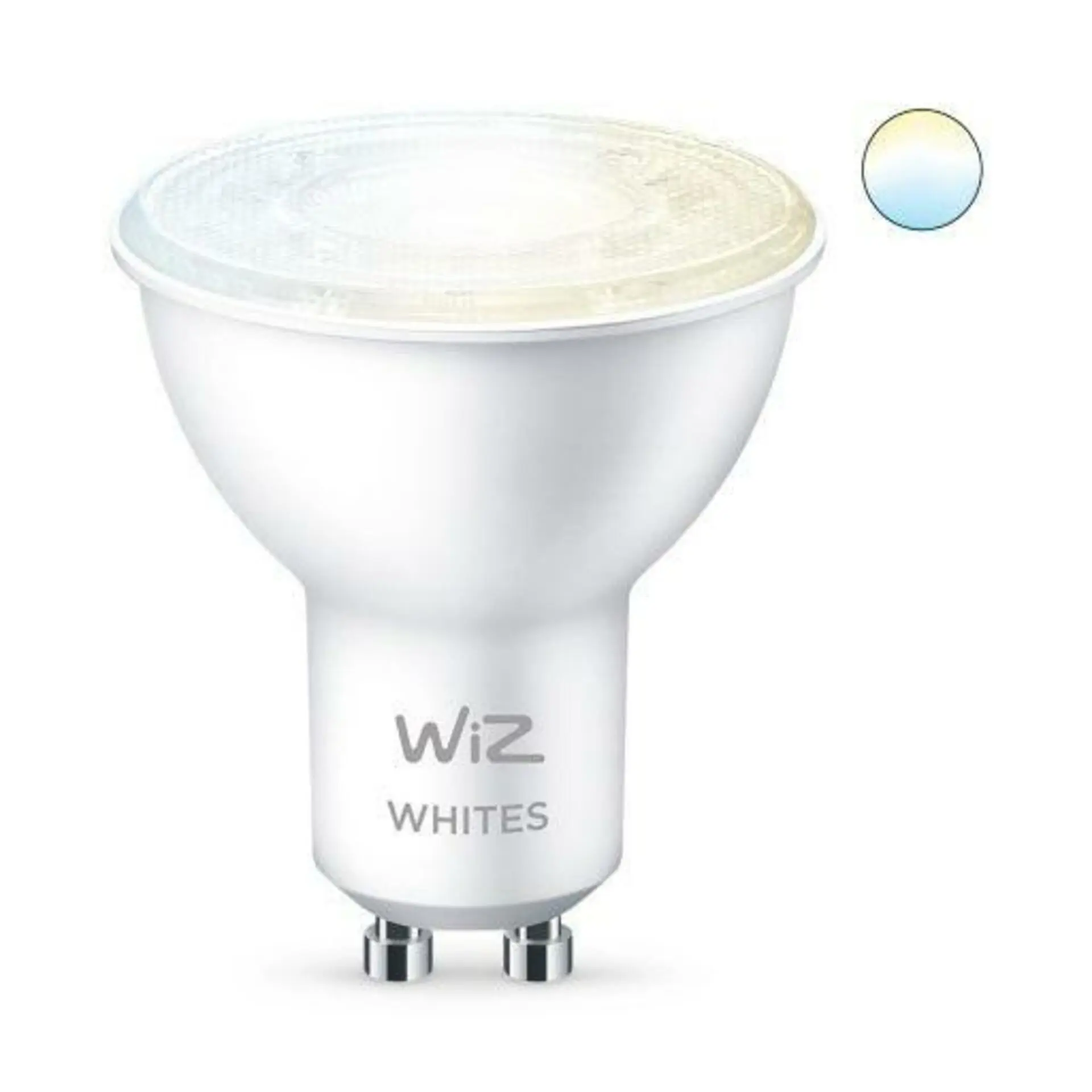 Chytrá LED žárovka GU10 WiZ PAR16 4,9W (50W) 2700-6500K WiFi stmívatelná, reflektor 36°