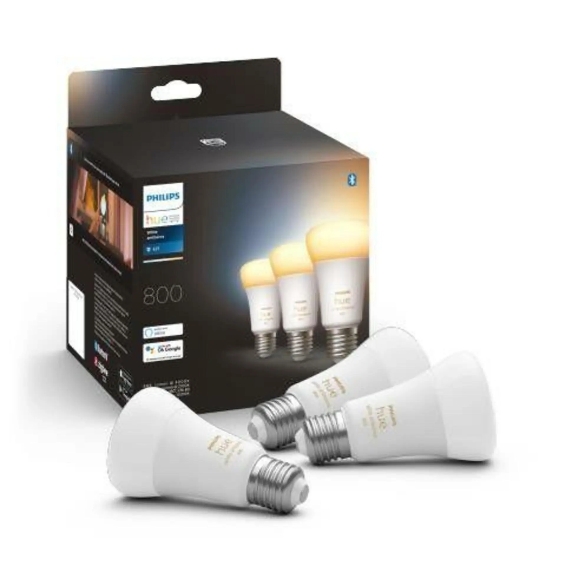 Philips Hue WA sada 3x žárovka LED E27 A60 6W 800lm 2200-6500K IP20