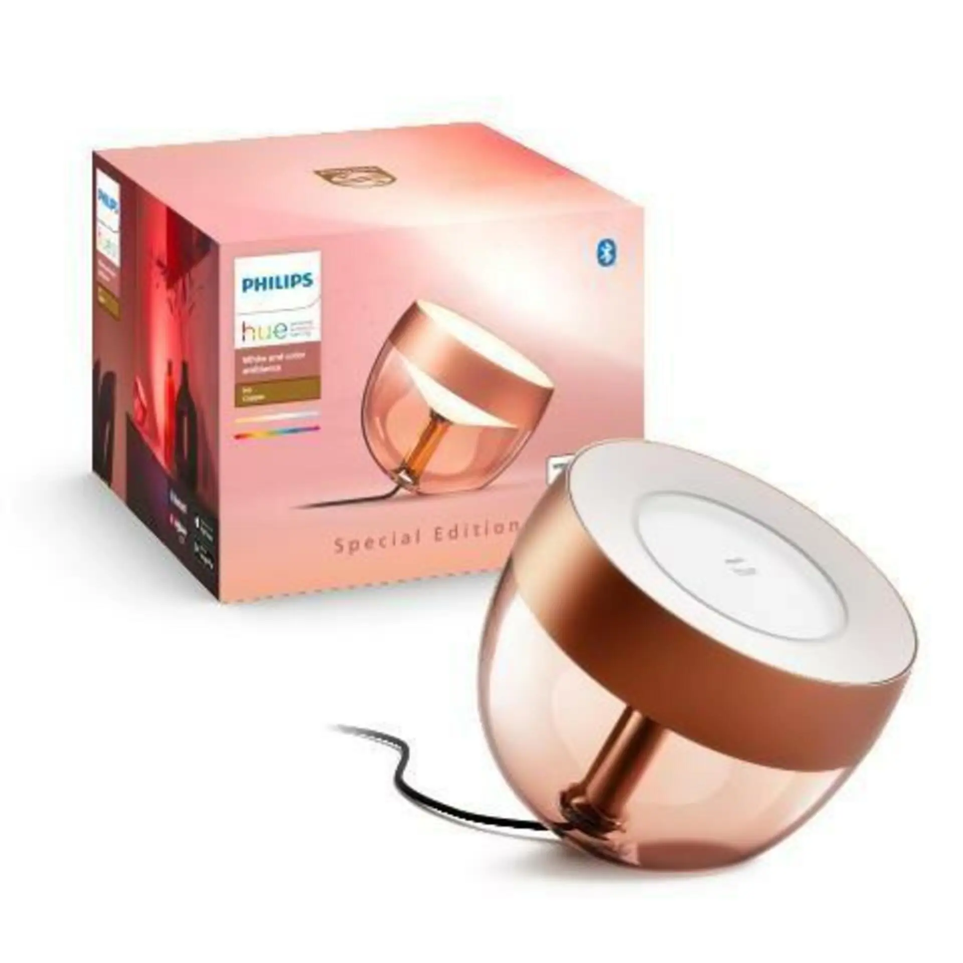 Stolní LED lampička Philips Hue Iris Copper Special Edition
