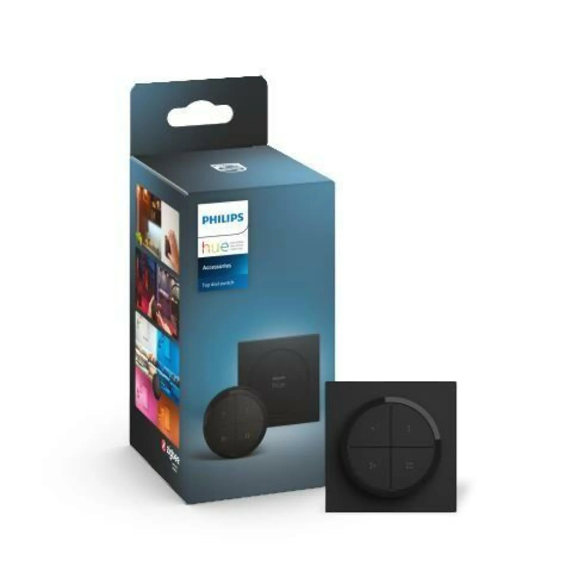 Philips Hue - Ovladač chytrého osvětlení, se stmívačem, otočný, černá 929003500201