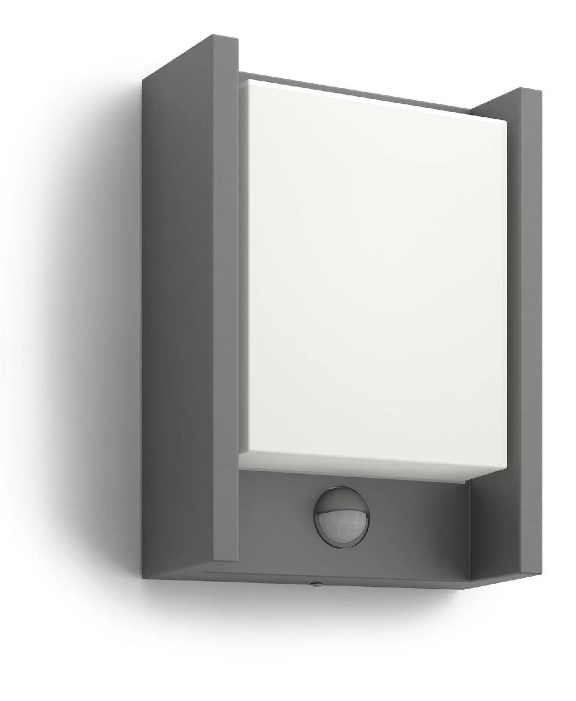 Philips Arbour UltraEfficient venkovní nástěnné svítidlo se senzorem LED 3,8W 800lm 2700K IP44, antracit