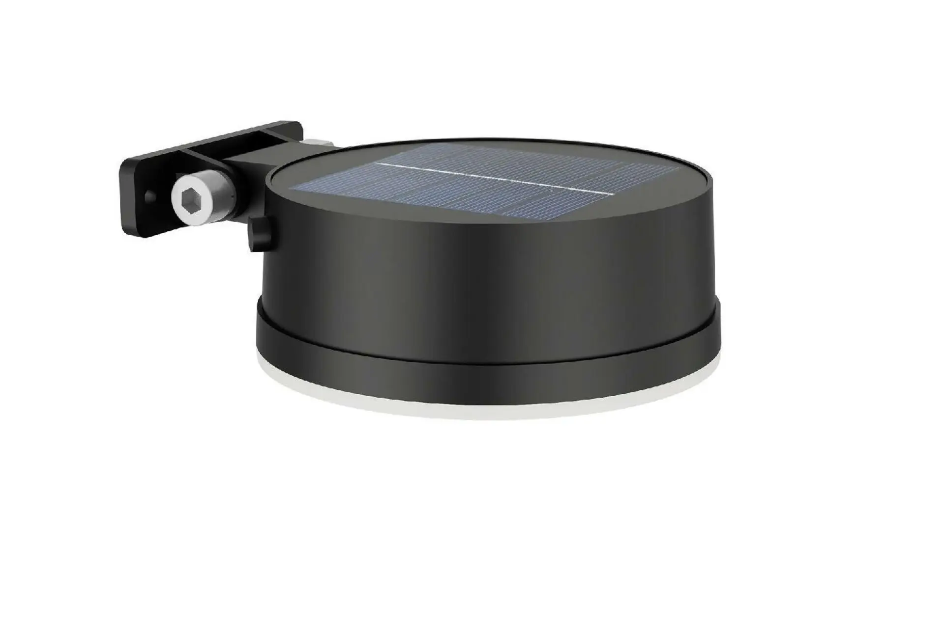 Philips Vynce solární venkovní nástěnné LED svítidlo 1,5W 200lm 2700K IP44, černé kulaté