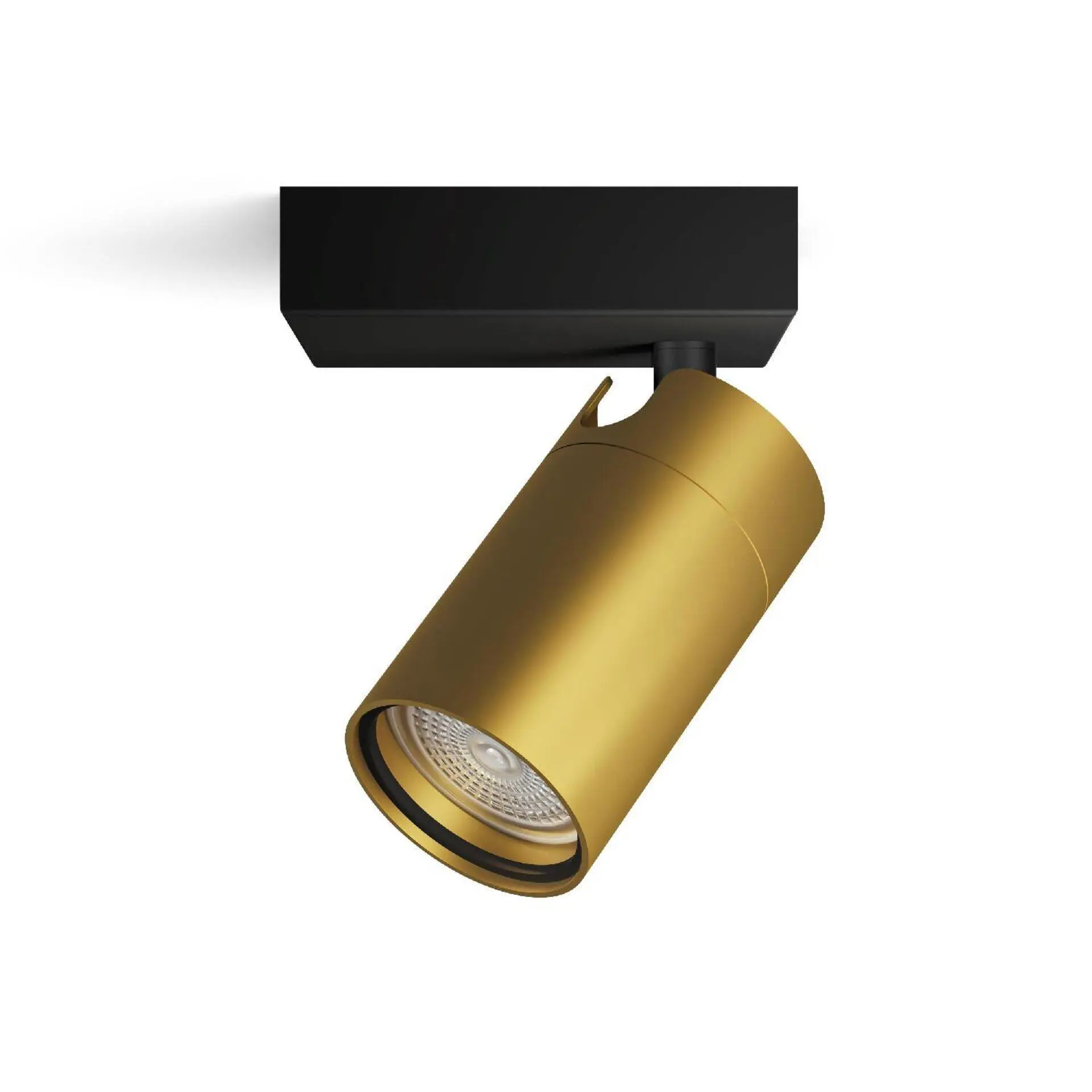 Philips Idris bodové koupelnové svítidlo 1x GU10 5W bez zdroje IP44, černá/zlatá