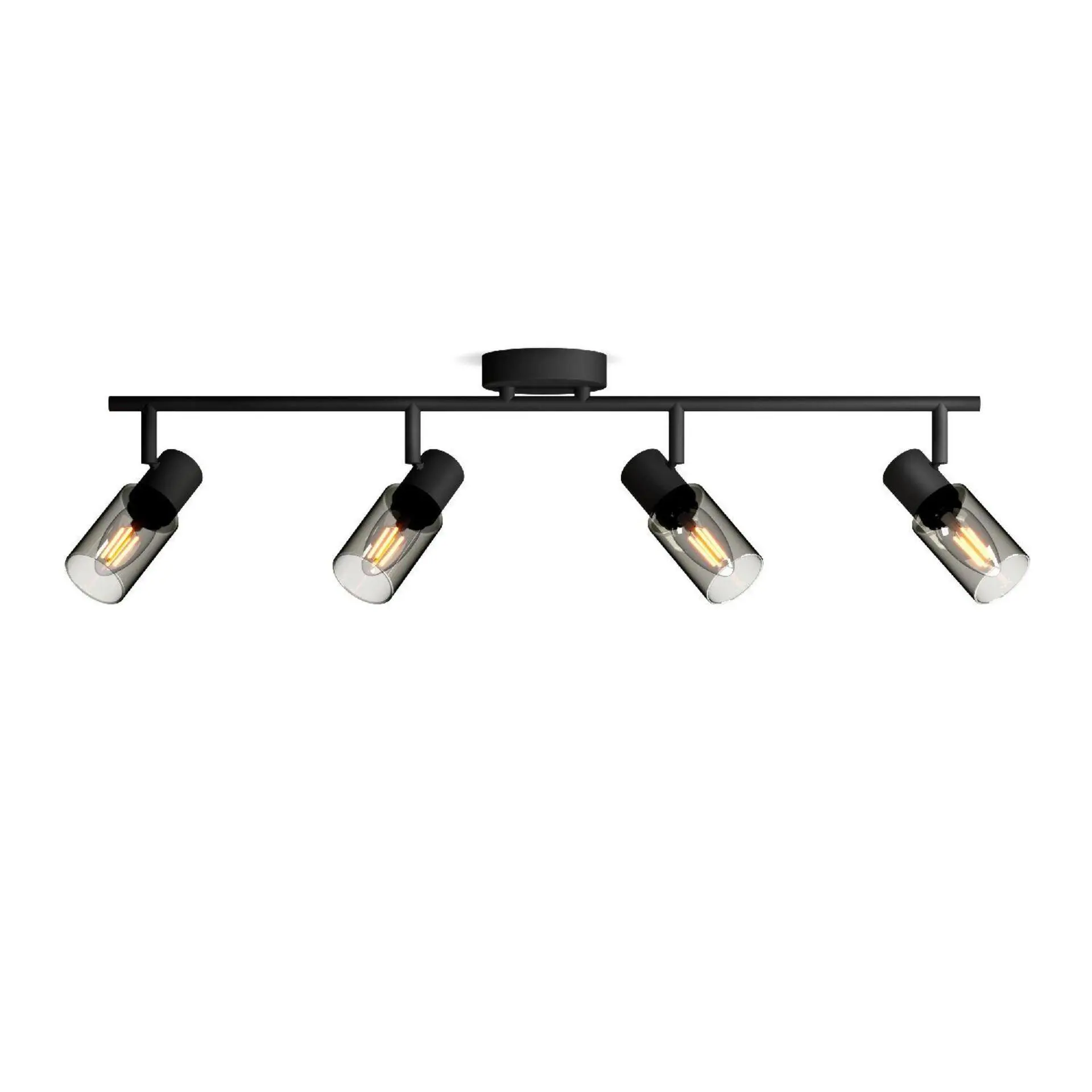 Philips Palms bodové svítidlo 4x E14 25W bez zdroje 69,5cm IP20, černé