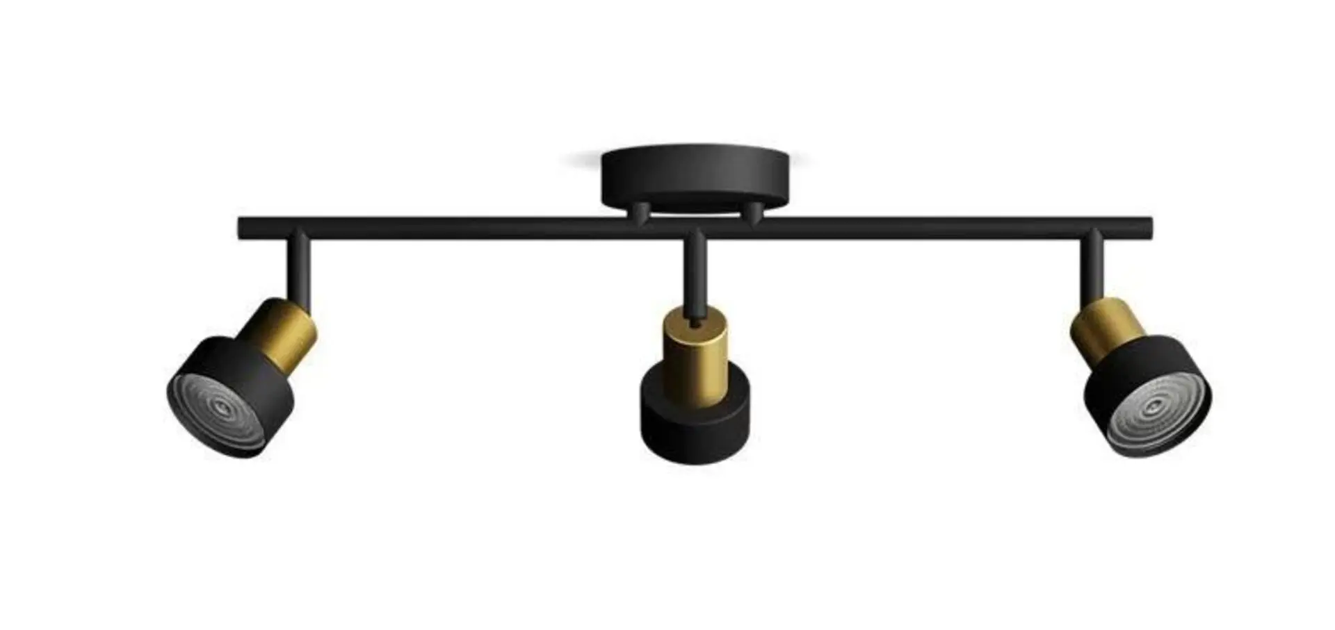 Philips Conduit bodové svítidlo 3x GU10 5W bez zdroje 48,5cm IP20, černé/zlaté