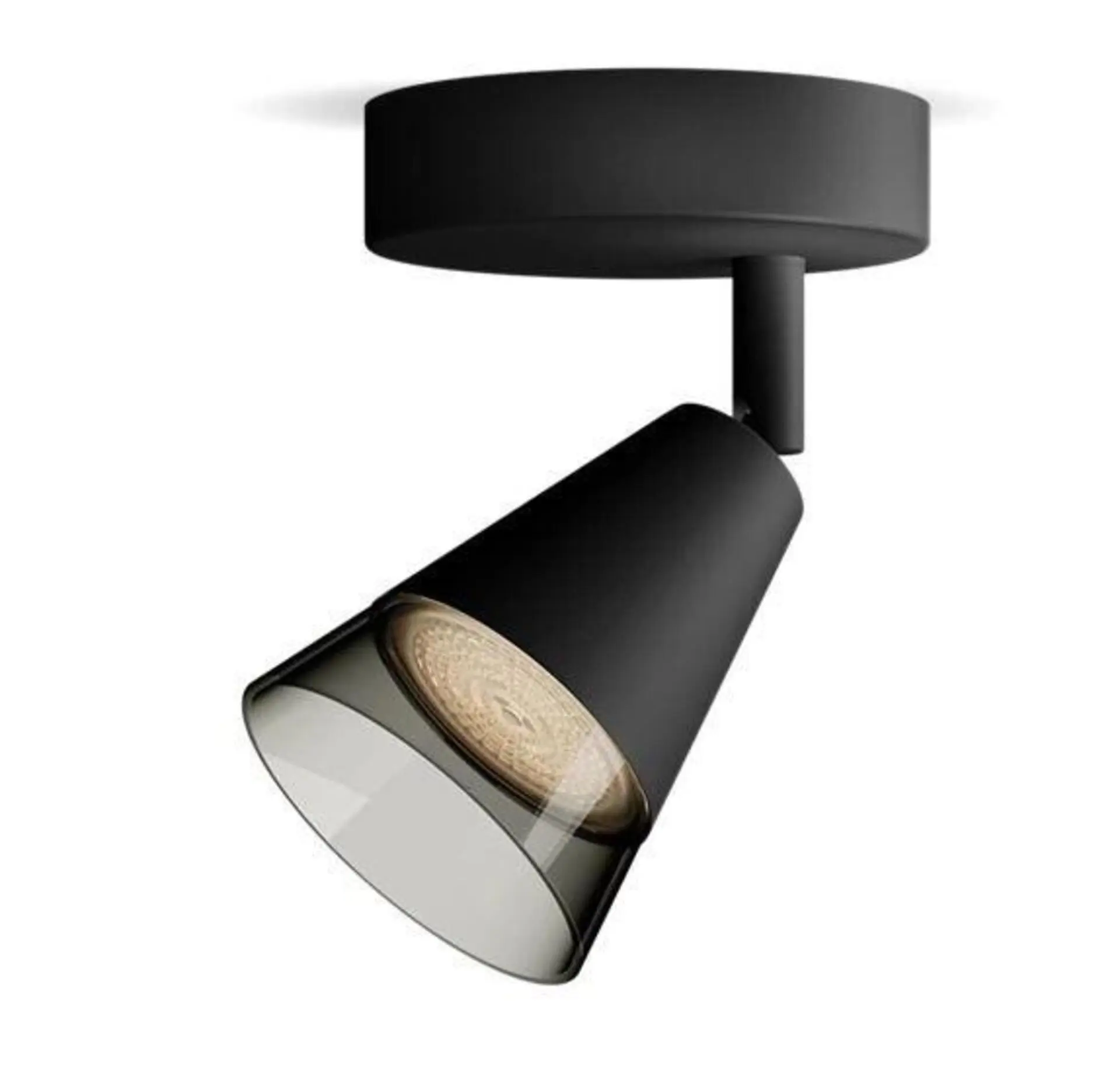 Philips Cleft bodové svítidlo 1x GU10 5W bez zdroje 13cm IP20, černé