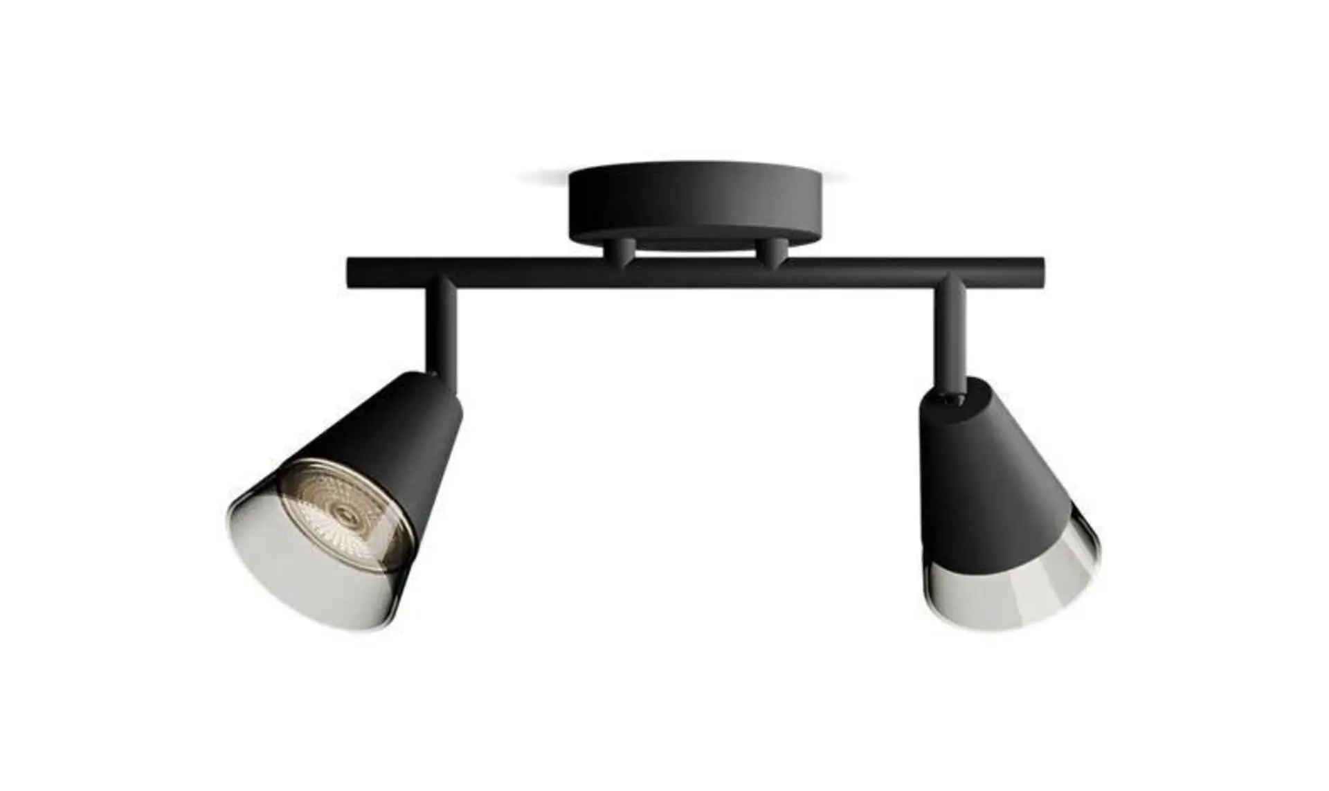 Philips Cleft bodové svítidlo 2x GU10 5W bez zdroje 27,5cm IP20, černé