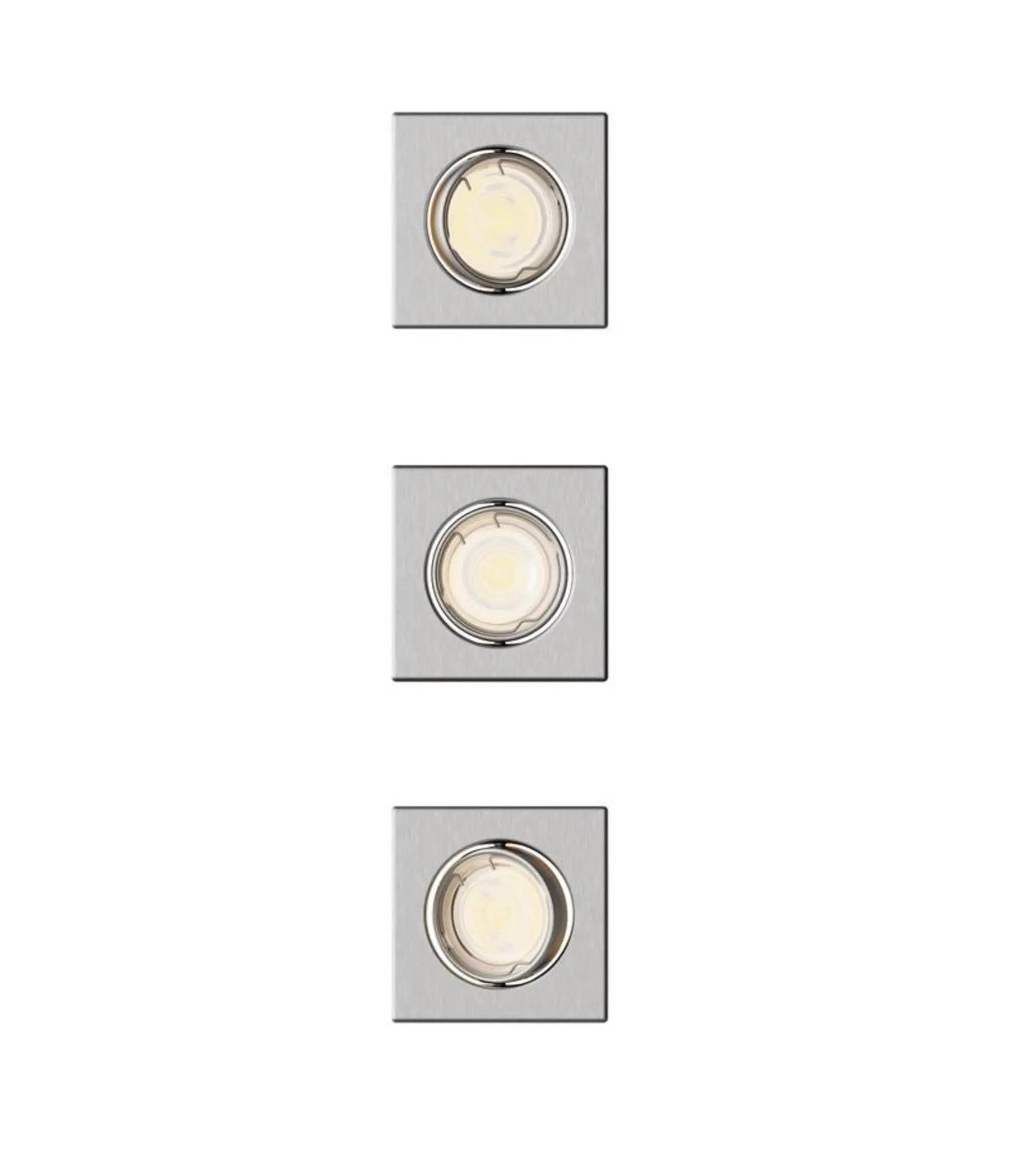 Philips Peridot Rec Kit Sq zapuštěné svítidlo hranaté 7W, AC 220-240, IP20, (3 ks), nikl