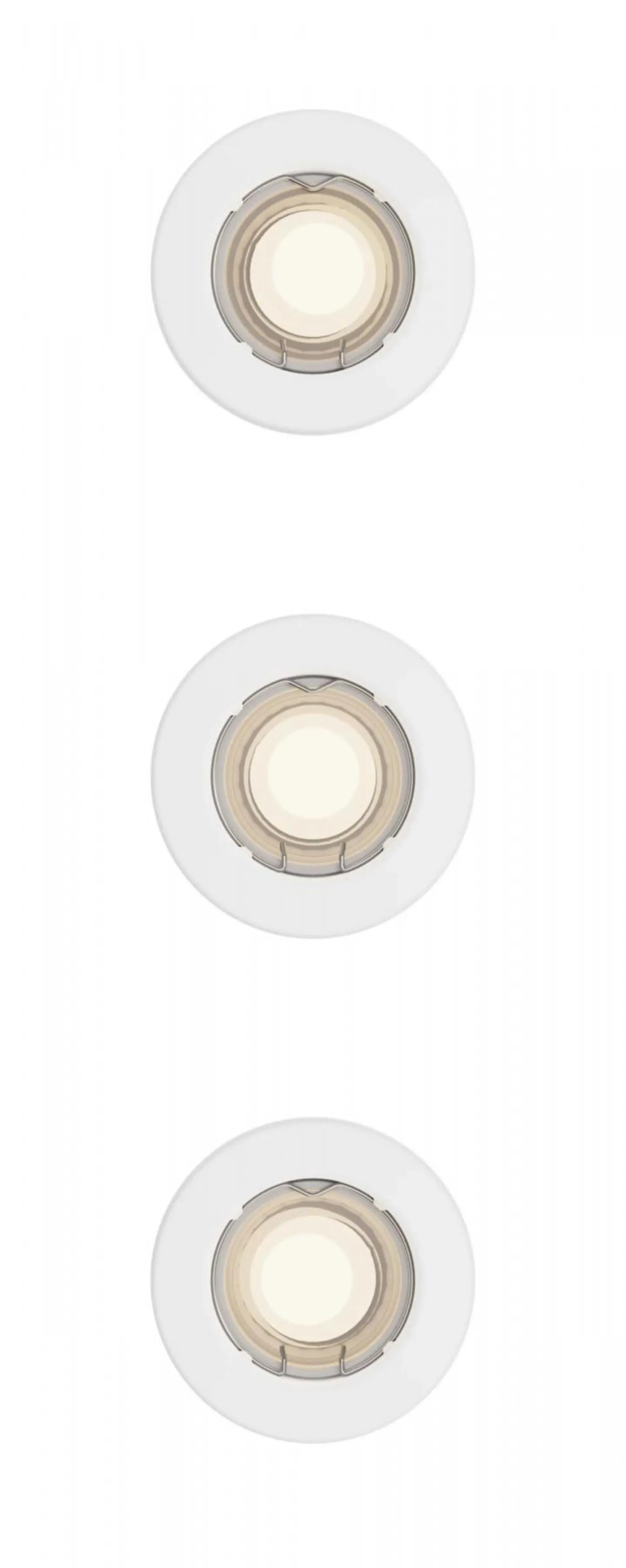 Philips Peridot Rec Kit Rd zapuštěné svítidlo kulaté 7W, AC 220-240, IP20, (3 ks), bílá