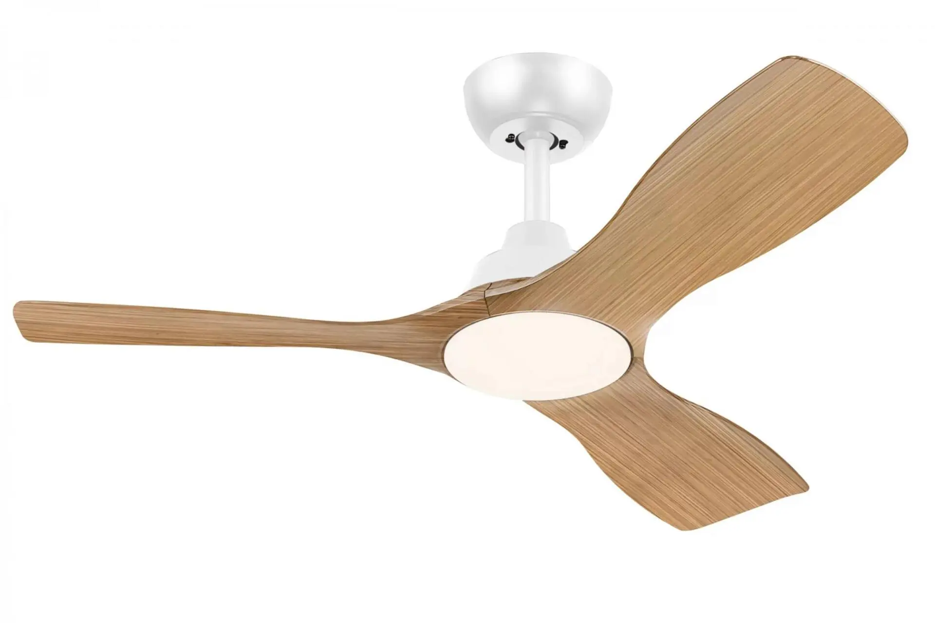 Philips Olas stropní ventilátor a svítidlo 30W+24W 3000/4300/6500K 106cm bílá a dřevo