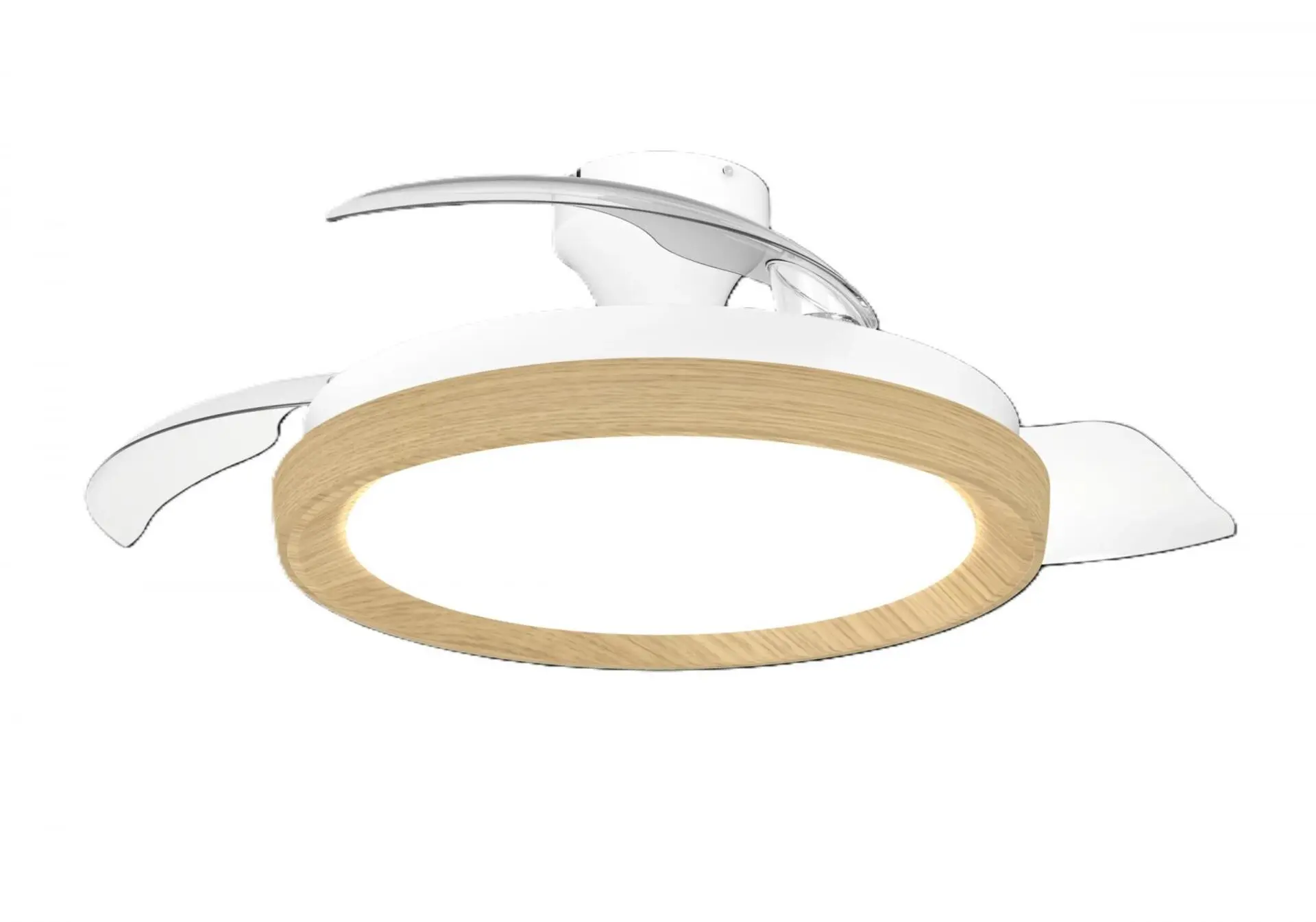 Philips Bliss DC stropní ventilátor a svítidlo 28W+35W dřevo