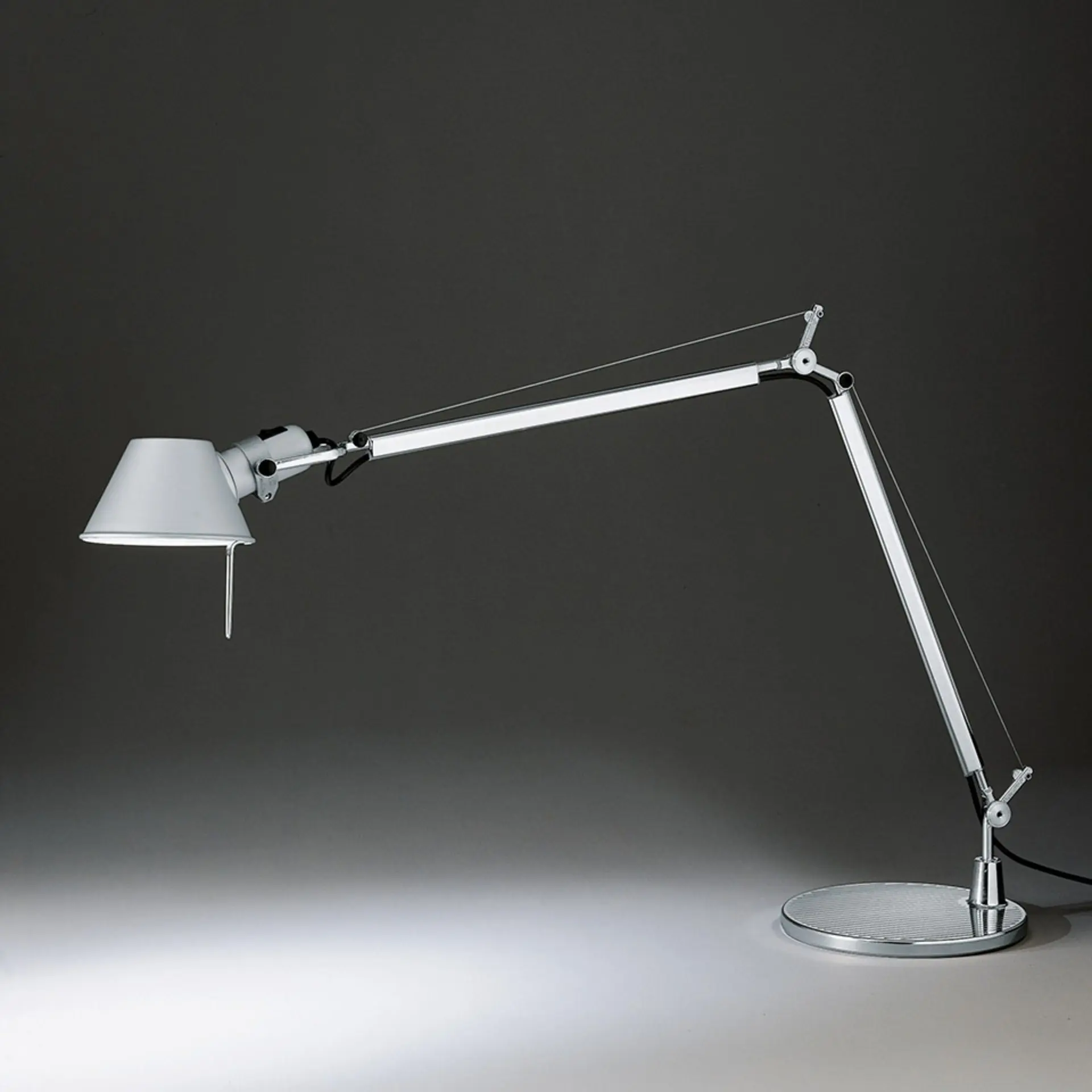 Artemide stolní/nástěnná/stojací lampa Tolomeo E27 8W 220-240V hliník bez podstavce