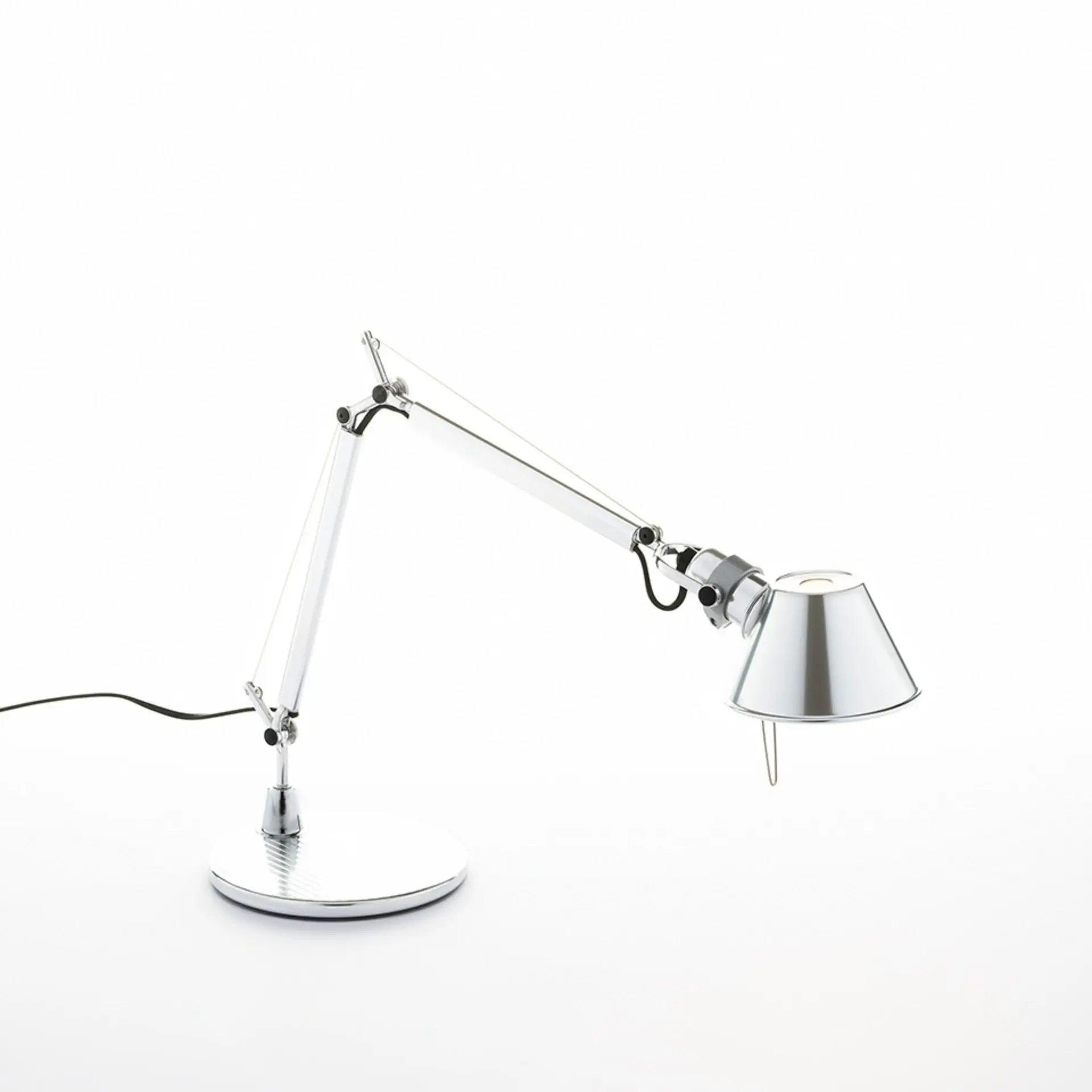 Artemide stolní lampa Tolomeo Micro E14 6W leštěný hliník