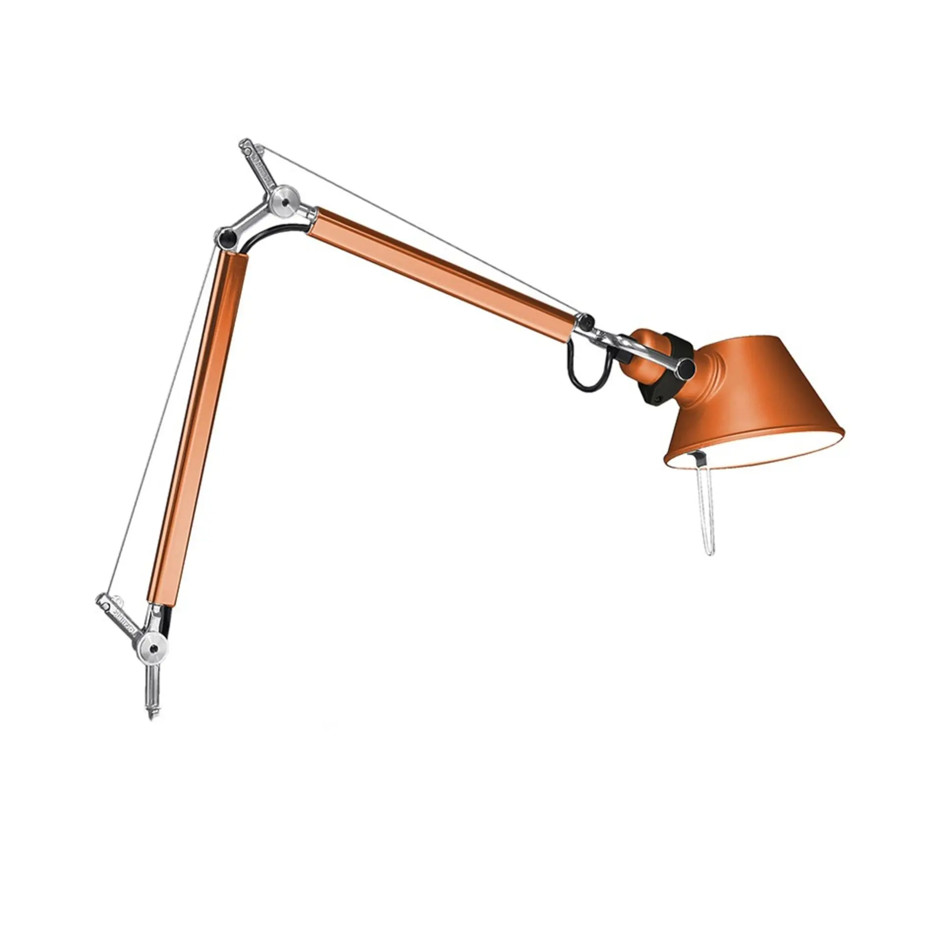 Artemide stolní/nástěnná/stojací lampa Tolomeo Micro 5 W E14 oranžová bez podstavce