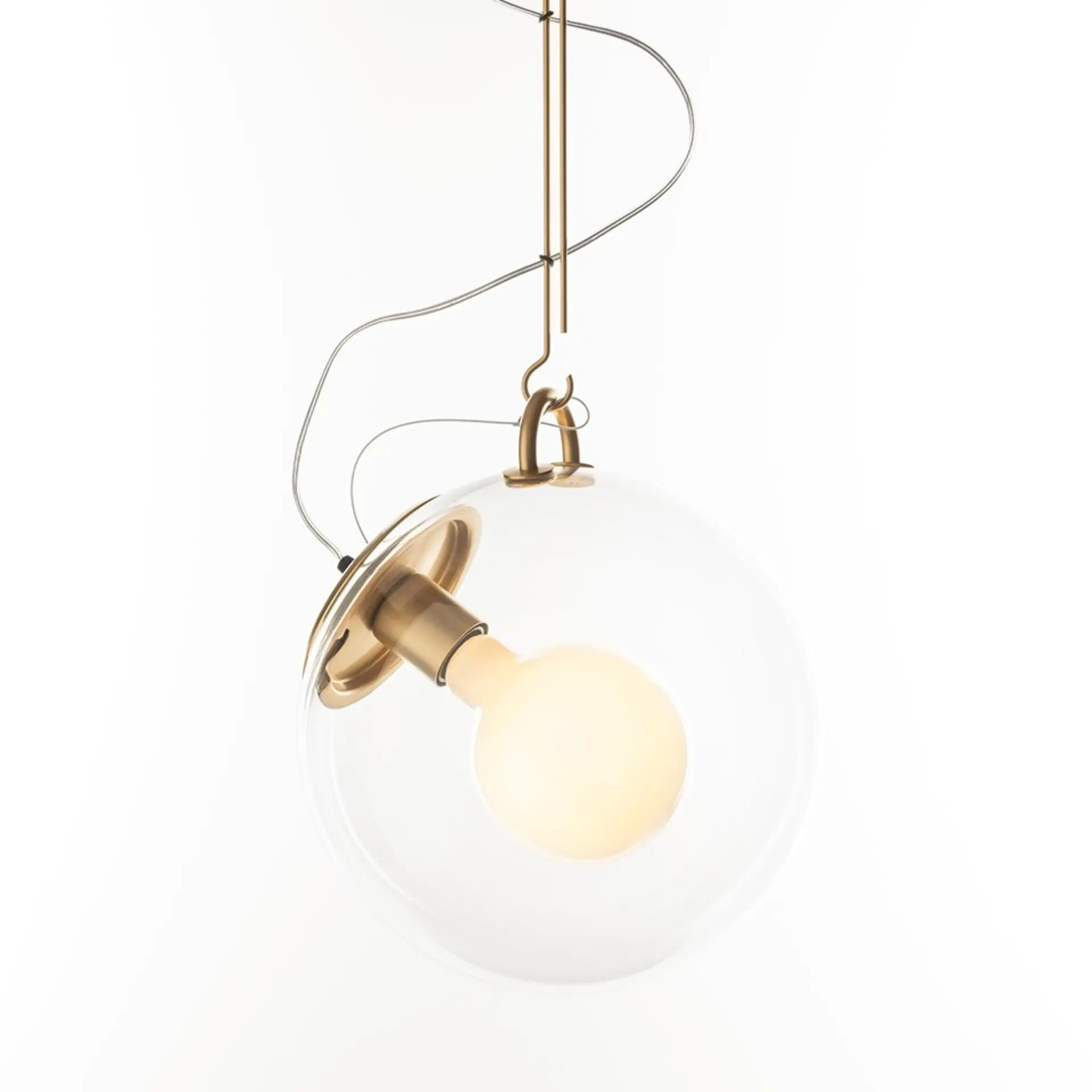 Artemide závěsné svítidlo Miconos matná mosaz E27 15W