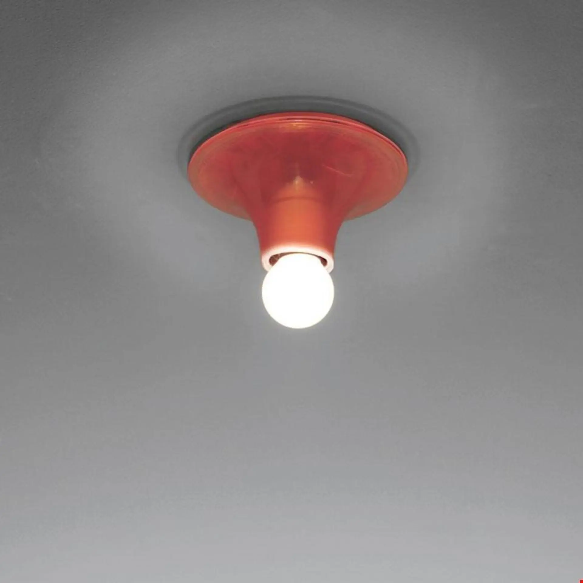 Artemide stropní a nástěnné svítidlo Teti Design Collection E27 max. 12W transparentní oranžová