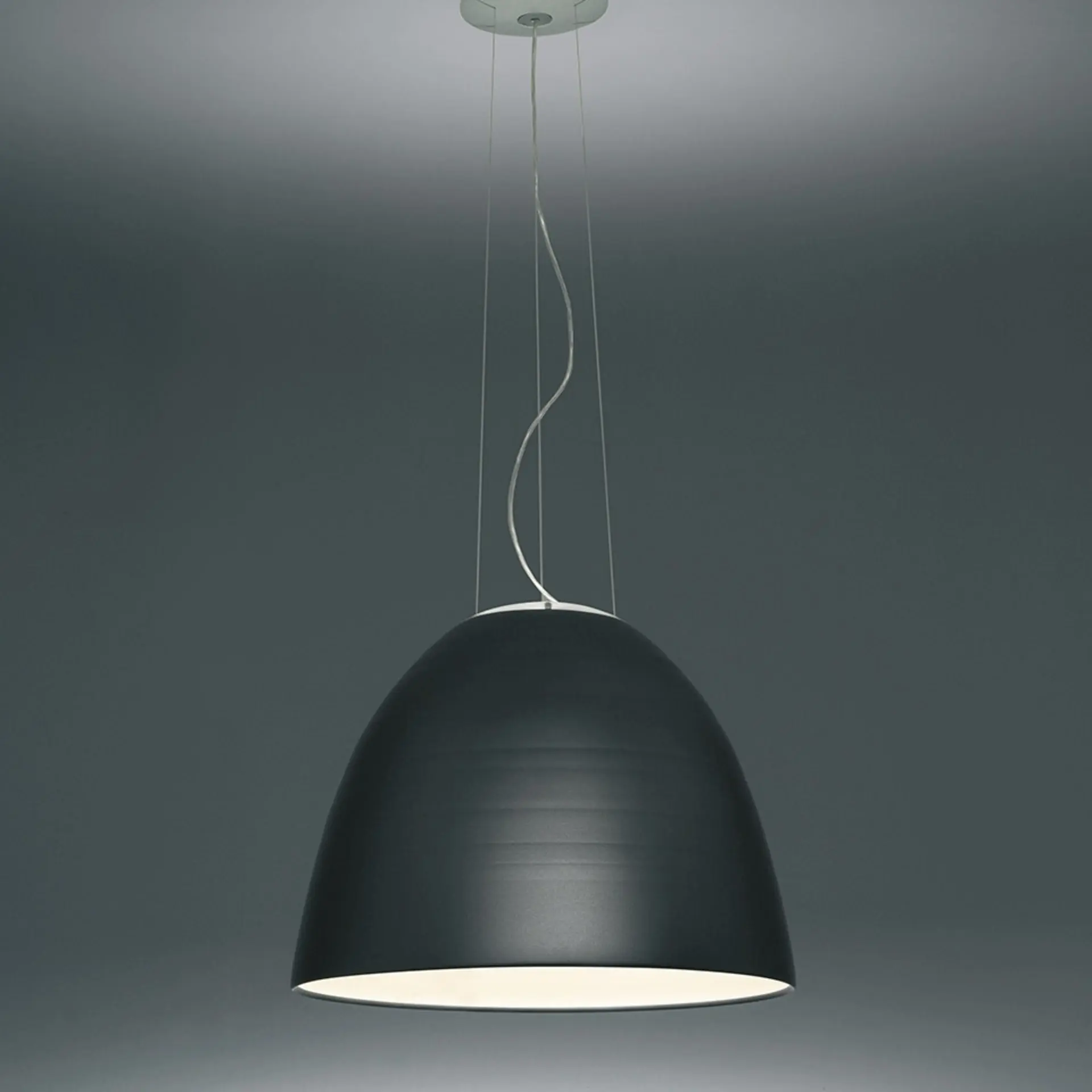 Artemide závěsné svítidlo Nur LED 45 W 220-240 V stmívatelné APP antracitová