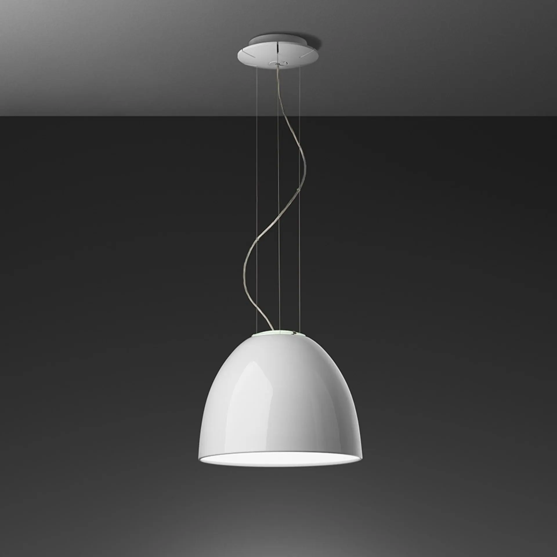 AR A244900 Závěsné svítidlo NUR MINI GLOSS halogen 150W bílé - ARTEMIDE
